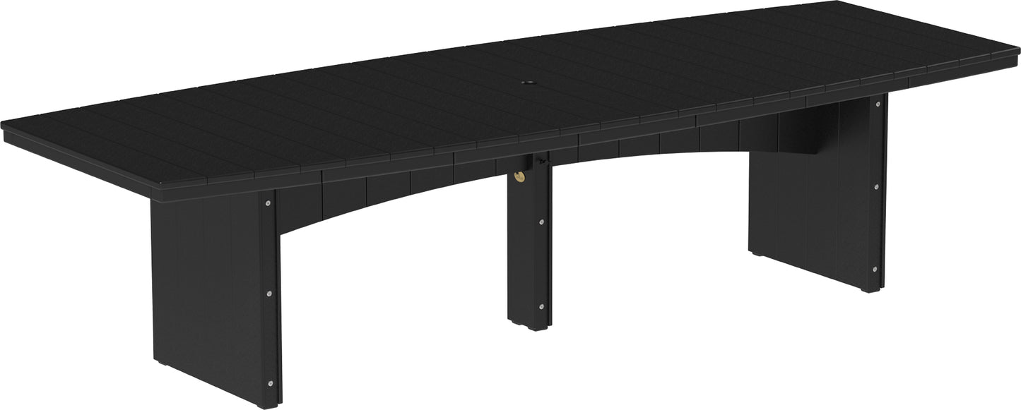 LuxCraft Recycled Plastic 4’ x 10’ Urban Oval Table (DINING HEIGHT) - LEAD TIME TO SHIP 3 TO 4 WEEKS