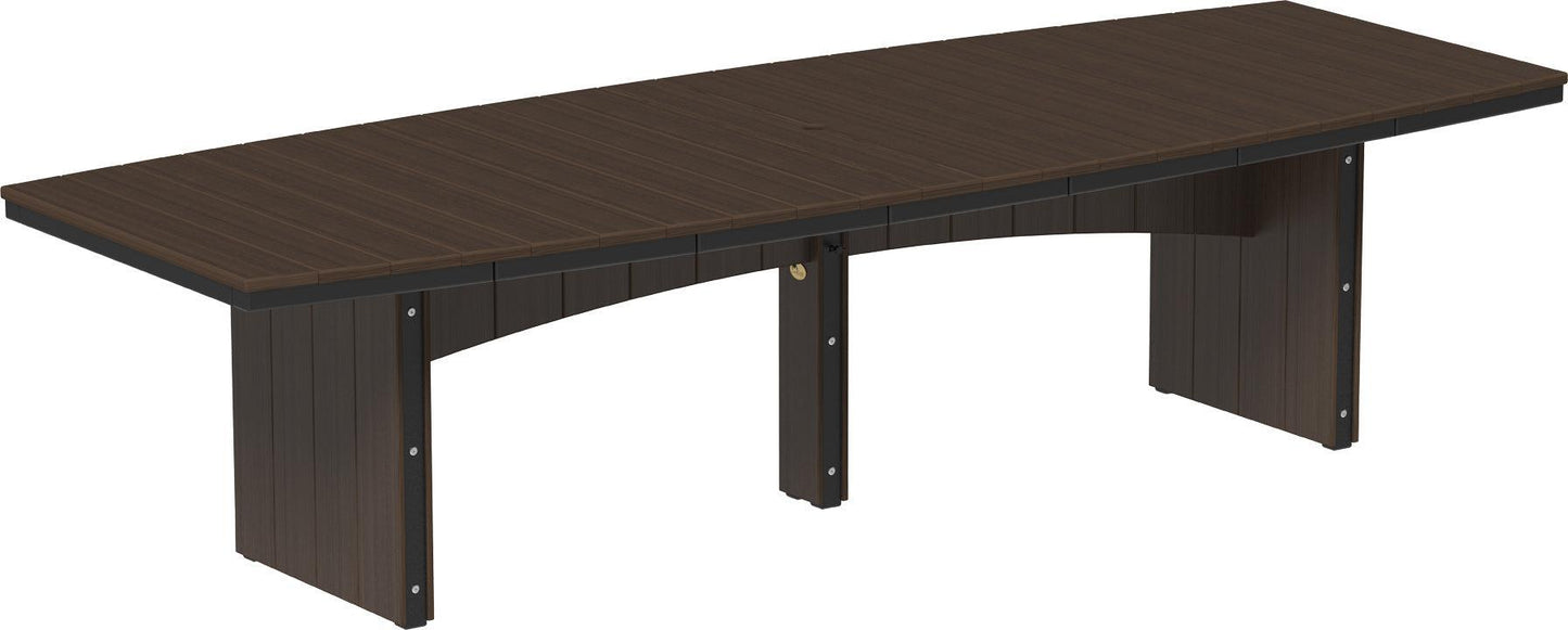 LuxCraft Recycled Plastic 4’ x 10’ Urban Oval Table (DINING HEIGHT) - LEAD TIME TO SHIP 3 TO 4 WEEKS