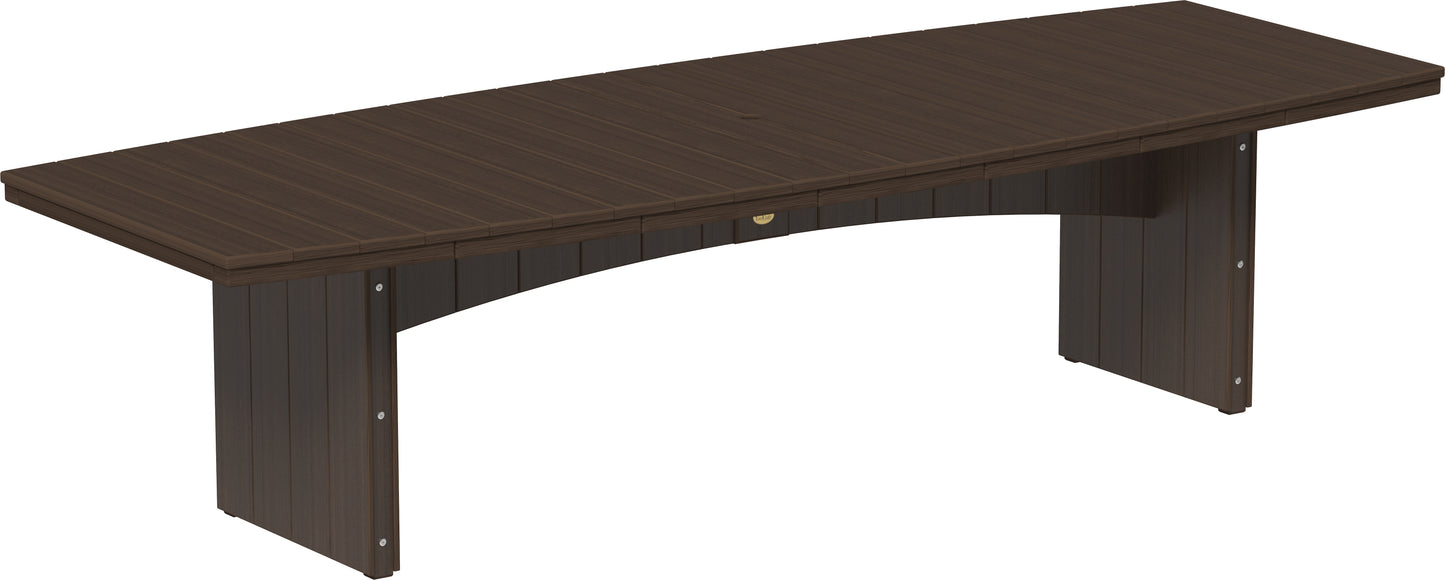LuxCraft Recycled Plastic 4’ x 10’ Urban Oval Table (BAR HEIGHT) - LEAD TIME TO SHIP 3 TO 4 WEEKS