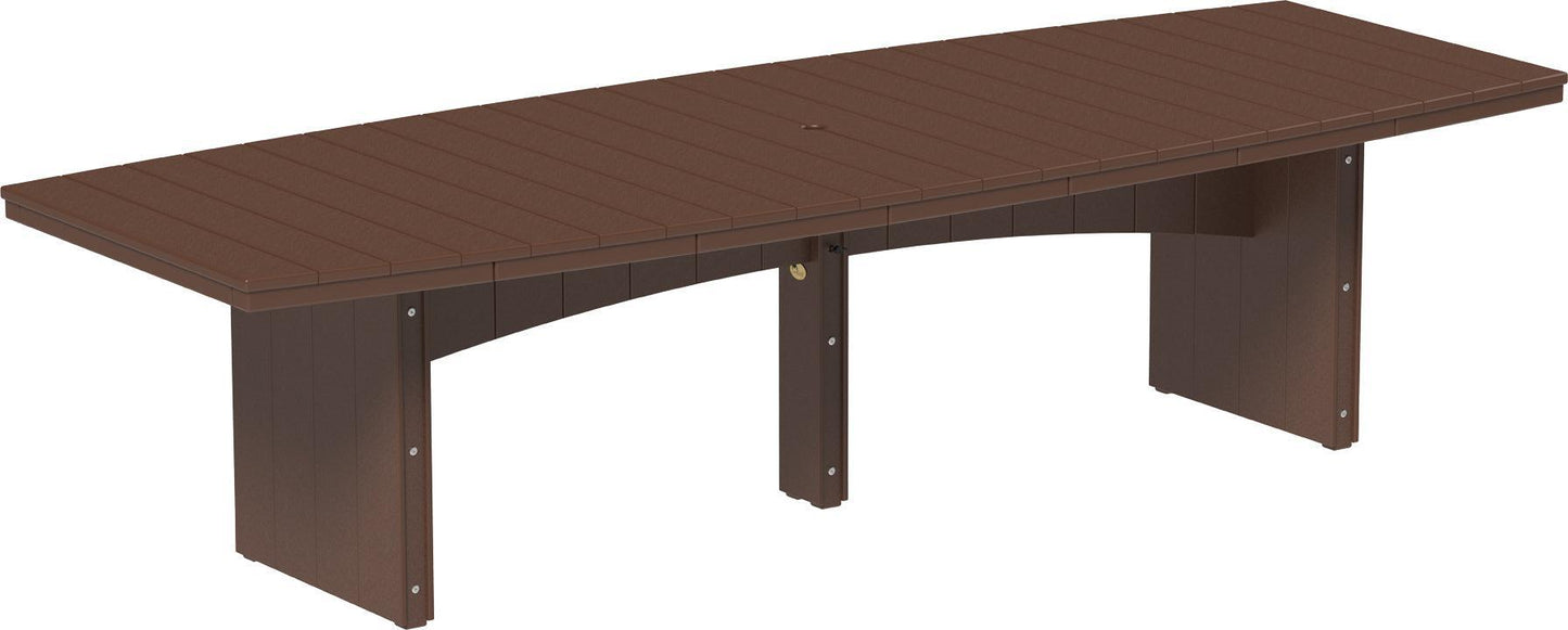 LuxCraft Recycled Plastic 4’ x 10’ Urban Oval Table (DINING HEIGHT) - LEAD TIME TO SHIP 3 TO 4 WEEKS