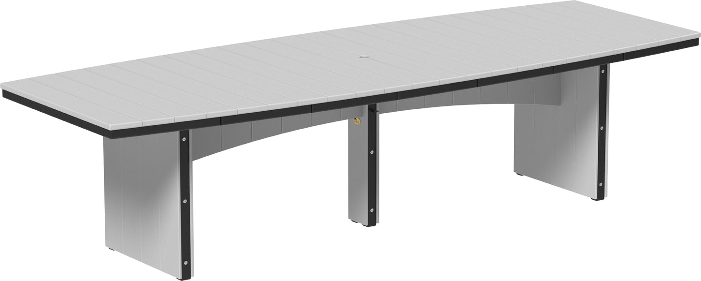 LuxCraft Recycled Plastic 4’ x 10’ Urban Oval Table (DINING HEIGHT) - LEAD TIME TO SHIP 3 TO 4 WEEKS