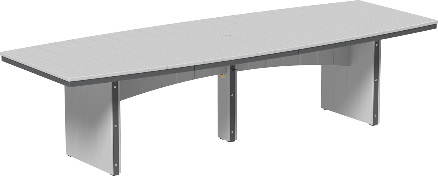 LuxCraft Recycled Plastic 4’ x 10’ Urban Oval Table (DINING HEIGHT) - LEAD TIME TO SHIP 3 TO 4 WEEKS
