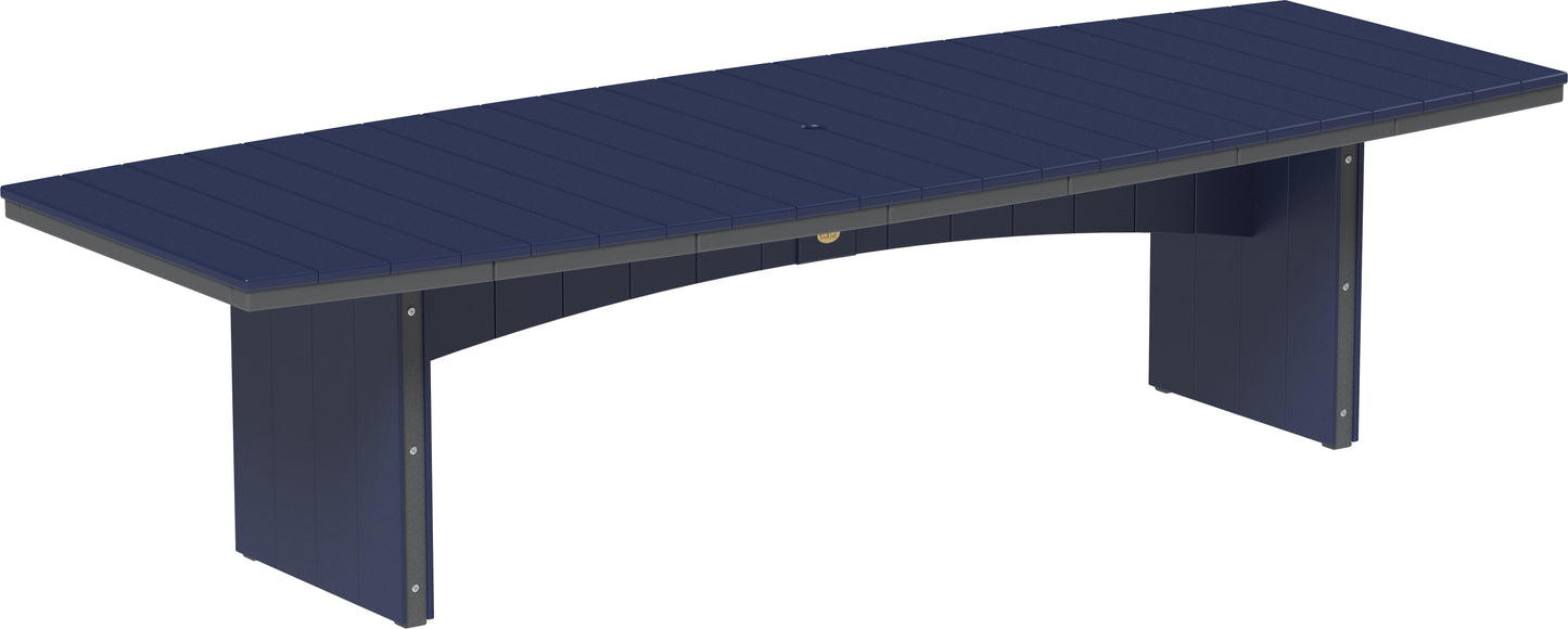 LuxCraft Recycled Plastic 4’ x 10’ Urban Oval Table (BAR HEIGHT) - LEAD TIME TO SHIP 3 TO 4 WEEKS