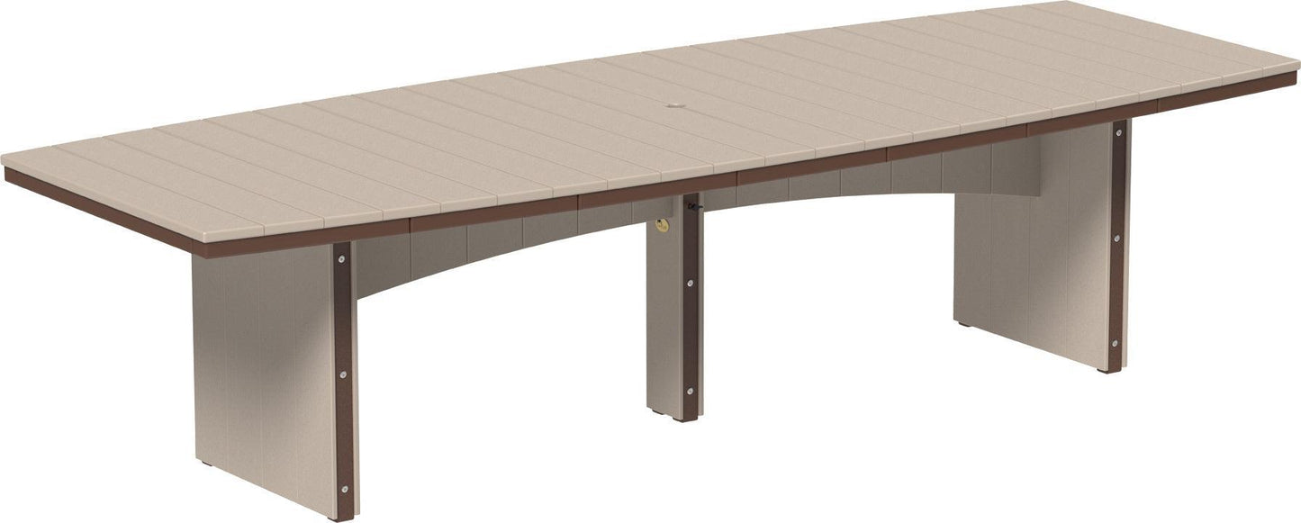 LuxCraft Recycled Plastic 4’ x 10’ Urban Oval Table (DINING HEIGHT) - LEAD TIME TO SHIP 3 TO 4 WEEKS