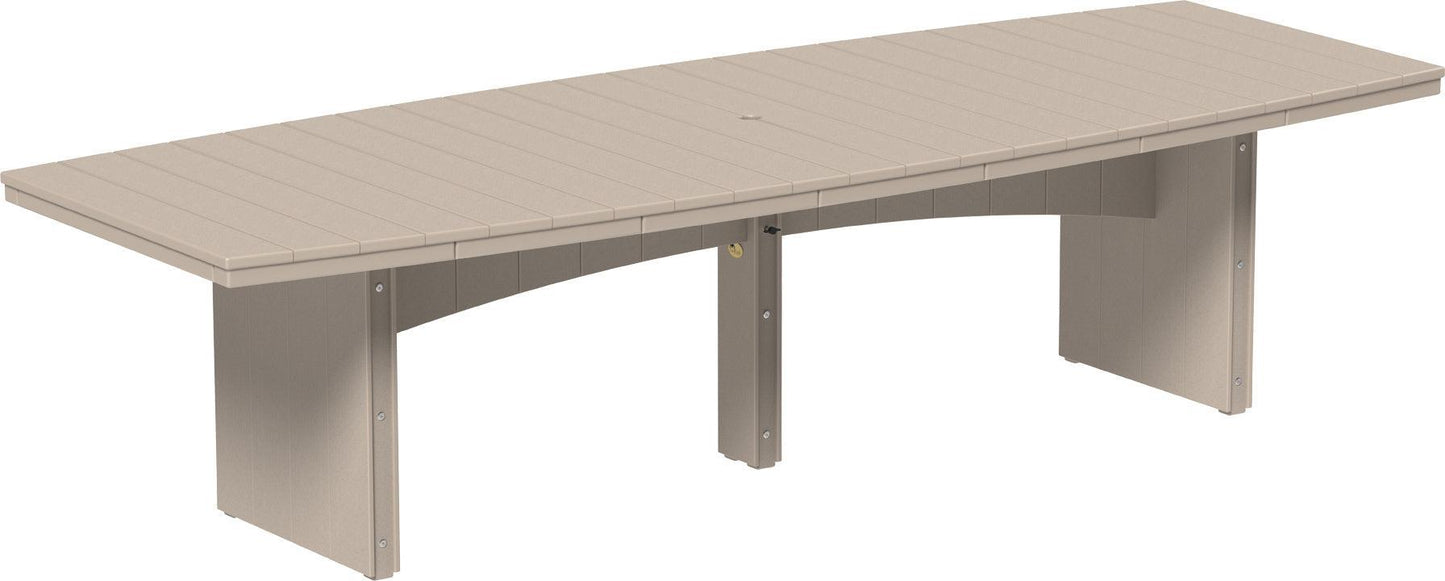 LuxCraft Recycled Plastic 4’ x 10’ Urban Oval Table (DINING HEIGHT) - LEAD TIME TO SHIP 3 TO 4 WEEKS