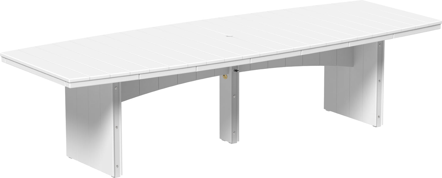 LuxCraft Recycled Plastic 4’ x 10’ Urban Oval Table (DINING HEIGHT) - LEAD TIME TO SHIP 3 TO 4 WEEKS