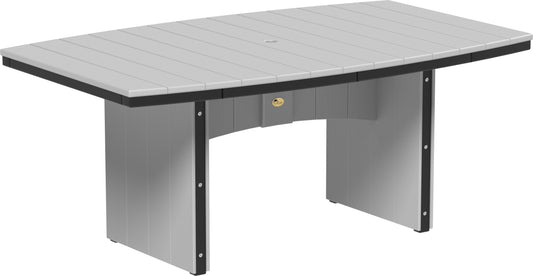 LuxCraft Recycled Plastic 4' x 6' Urban Oval Dining Table (BAR HEIGHT) - LEAD TIME TO SHIP 3 TO 4 WEEKS