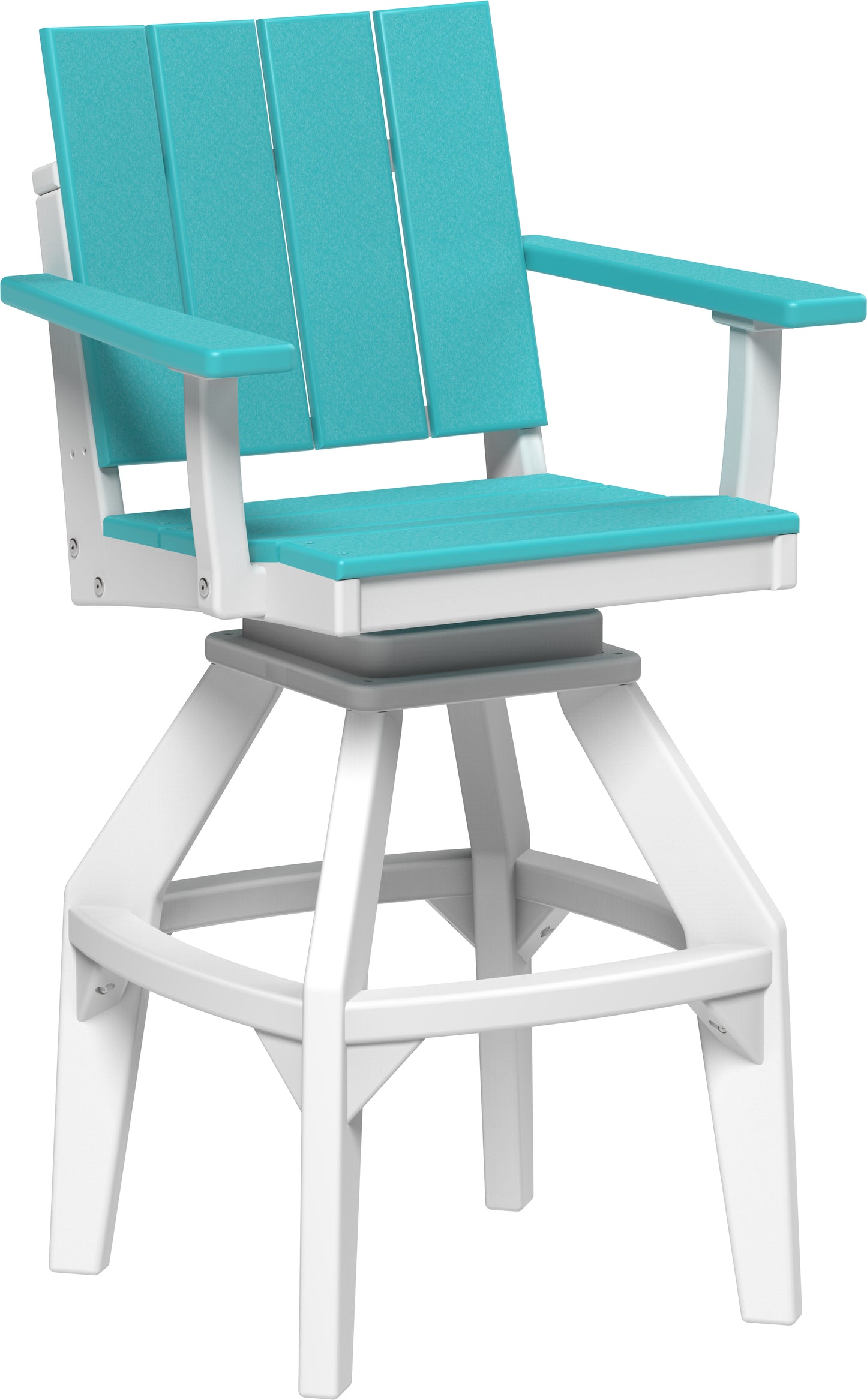 LuxCraft Recycled Plastic Urban Swivel Chair (BAR HEIGHT) - LEAD TIME TO SHIP 3 TO 4 WEEKS