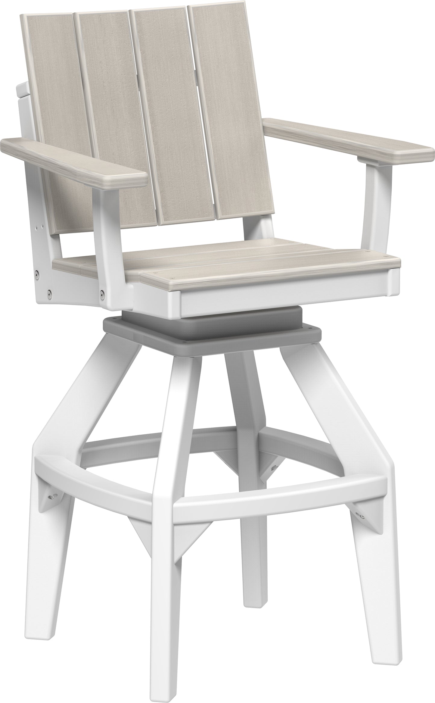 LuxCraft Recycled Plastic Urban Swivel Chair (BAR HEIGHT) - LEAD TIME TO SHIP 3 TO 4 WEEKS