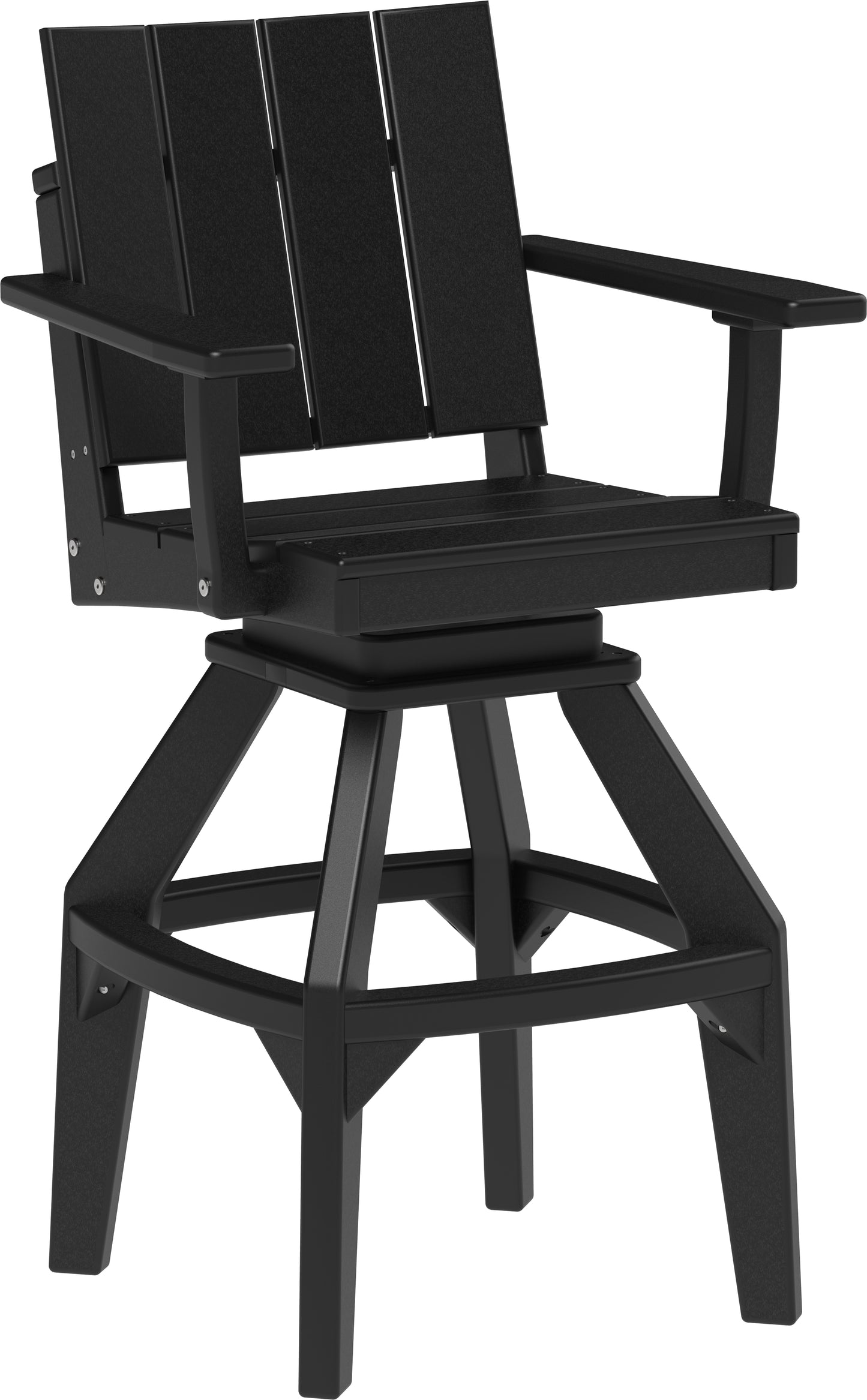 LuxCraft Recycled Plastic Urban Swivel Chair (BAR HEIGHT) - LEAD TIME TO SHIP 3 TO 4 WEEKS