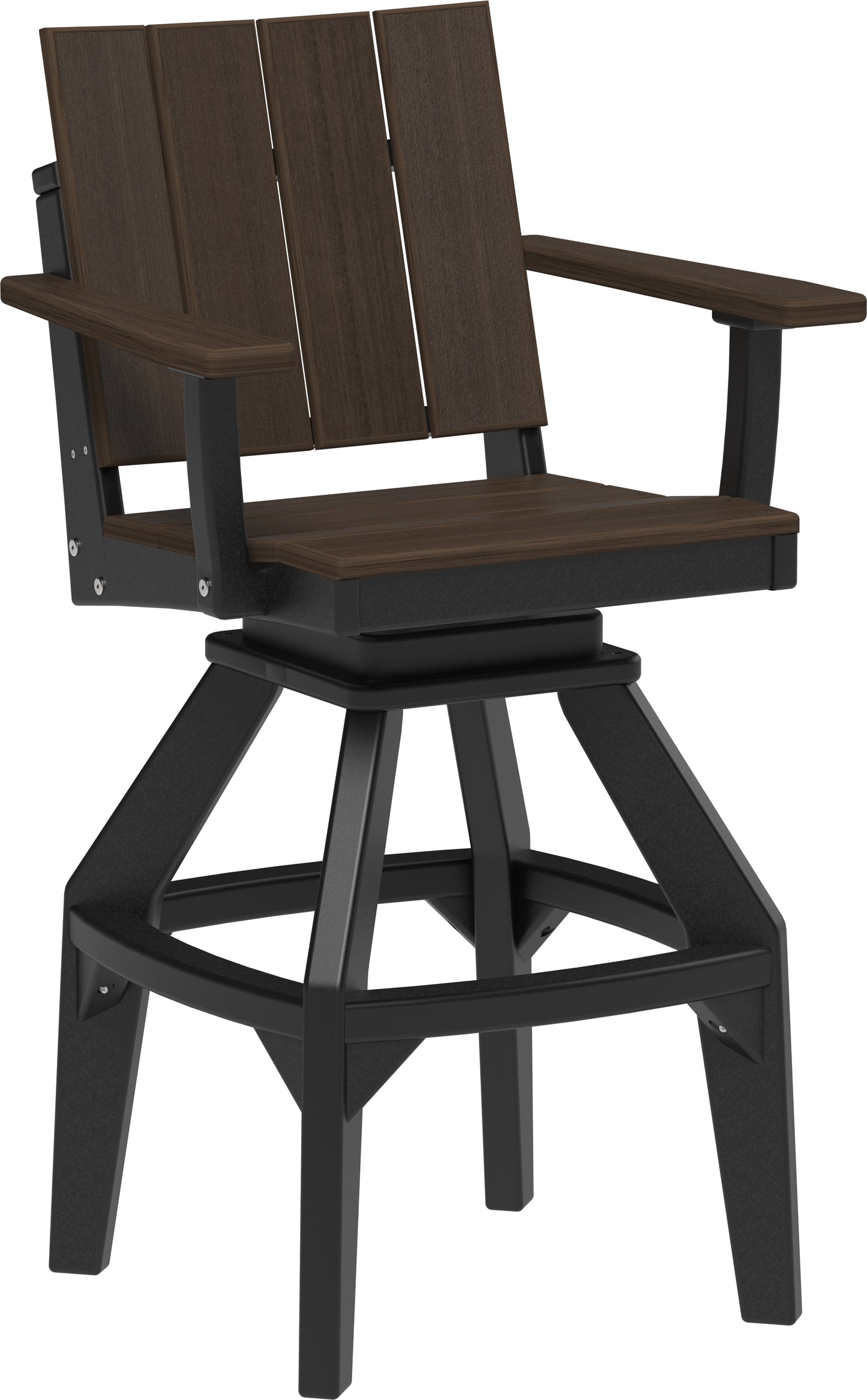 LuxCraft Recycled Plastic Urban Swivel Chair (BAR HEIGHT) - LEAD TIME TO SHIP 3 TO 4 WEEKS