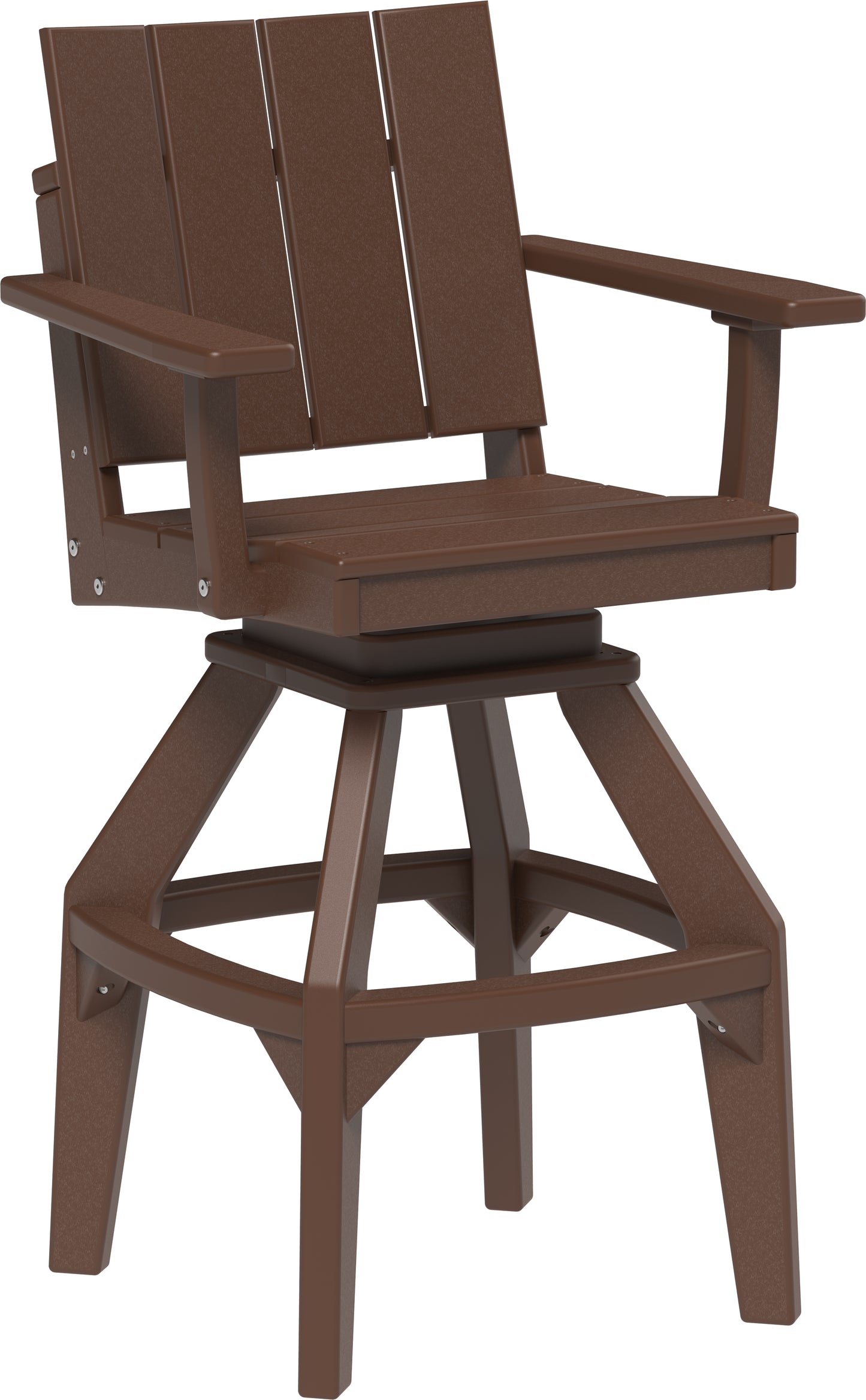 LuxCraft Recycled Plastic Urban Swivel Chair (BAR HEIGHT) - LEAD TIME TO SHIP 3 TO 4 WEEKS