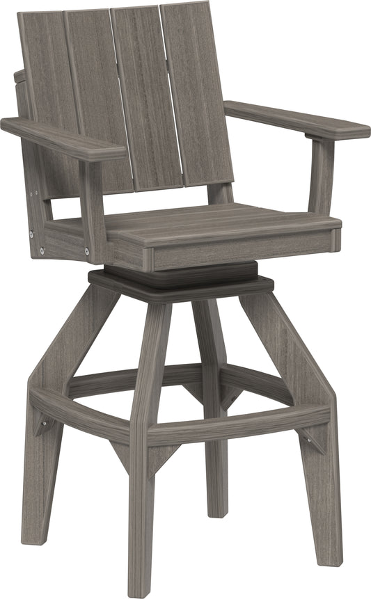 LuxCraft Recycled Plastic Urban Swivel Chair (BAR HEIGHT) - LEAD TIME TO SHIP 3 TO 4 WEEKS