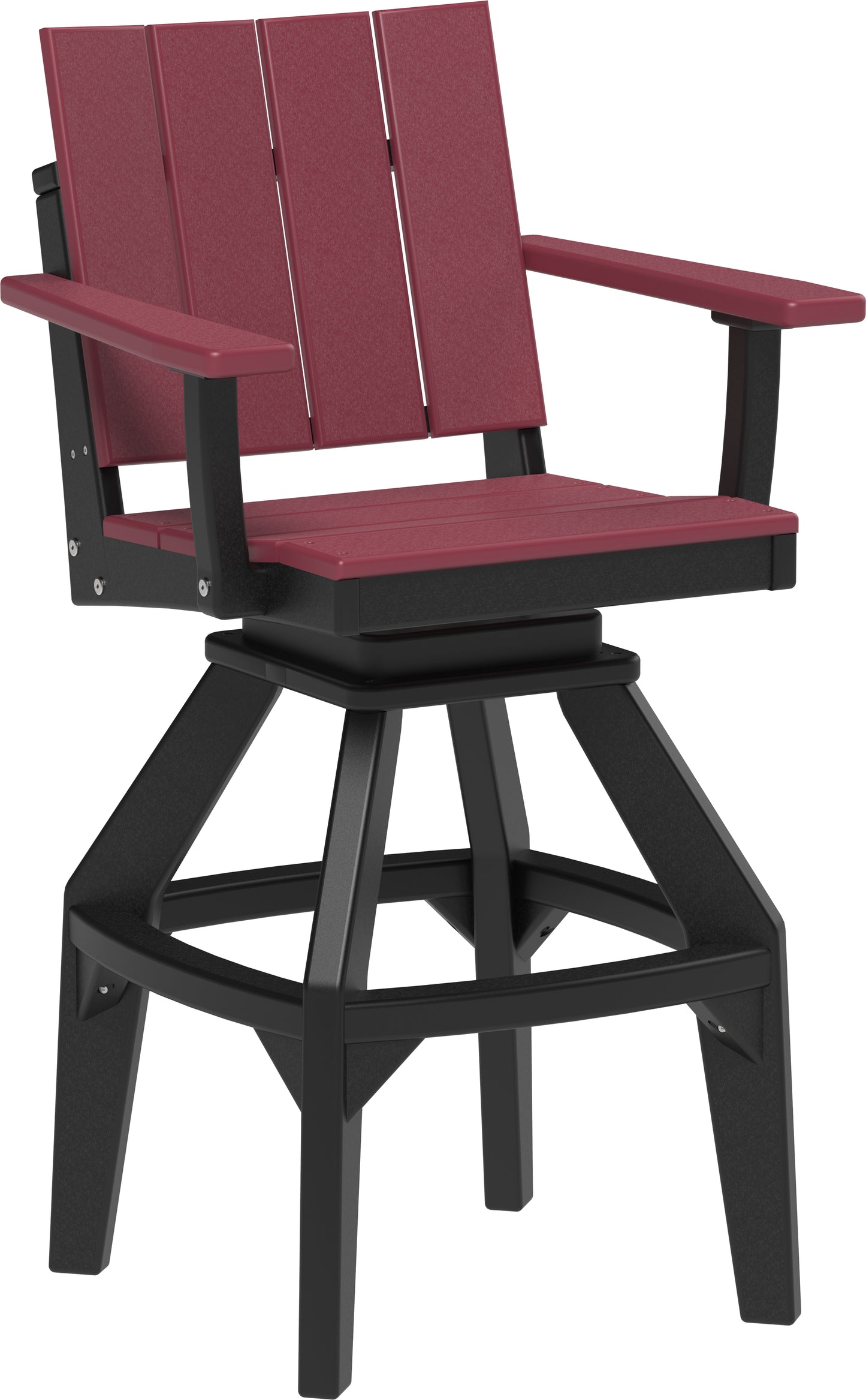 LuxCraft Recycled Plastic Urban Swivel Chair (BAR HEIGHT) - LEAD TIME TO SHIP 3 TO 4 WEEKS