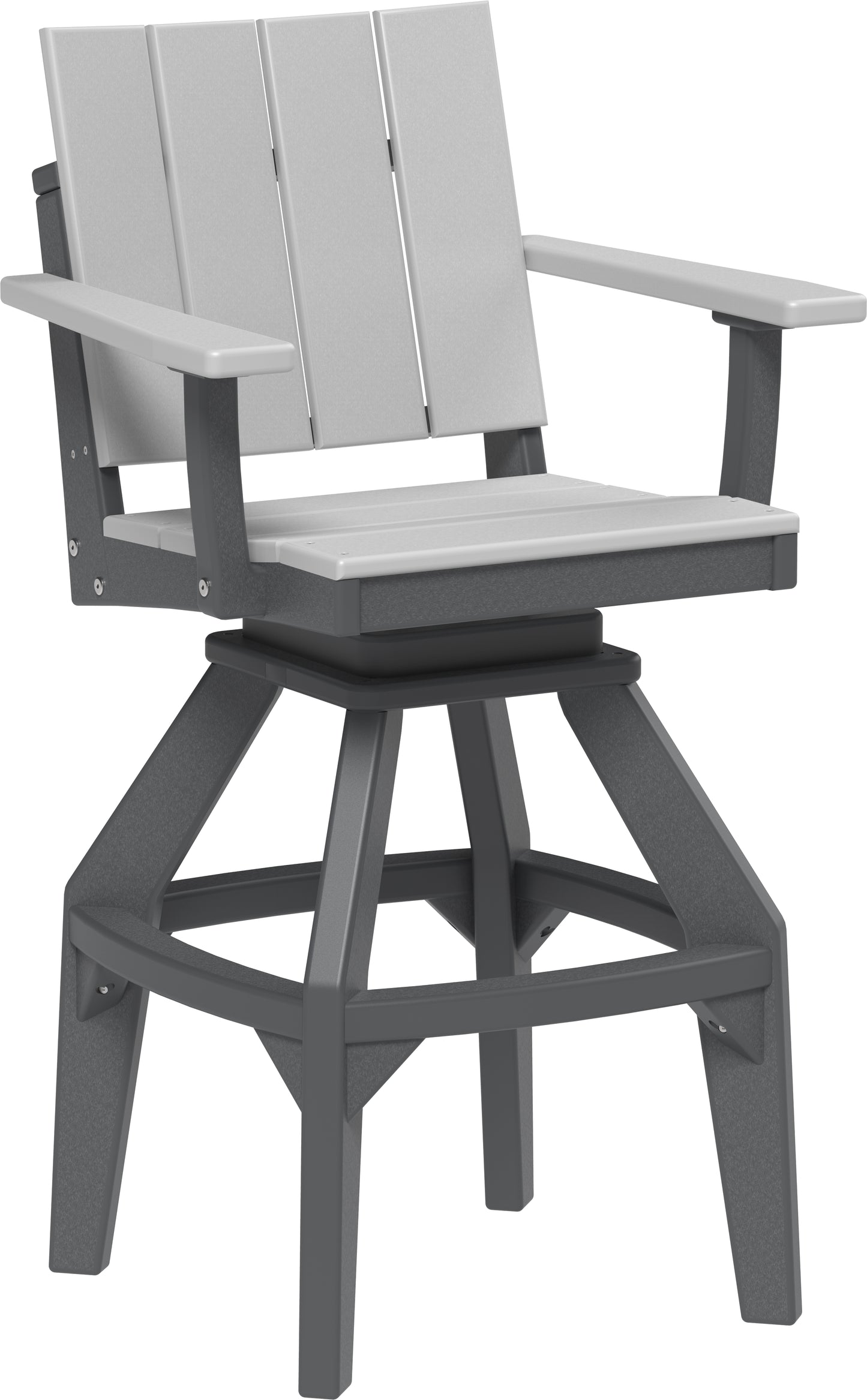 LuxCraft Recycled Plastic Urban Swivel Chair (BAR HEIGHT) - LEAD TIME TO SHIP 3 TO 4 WEEKS