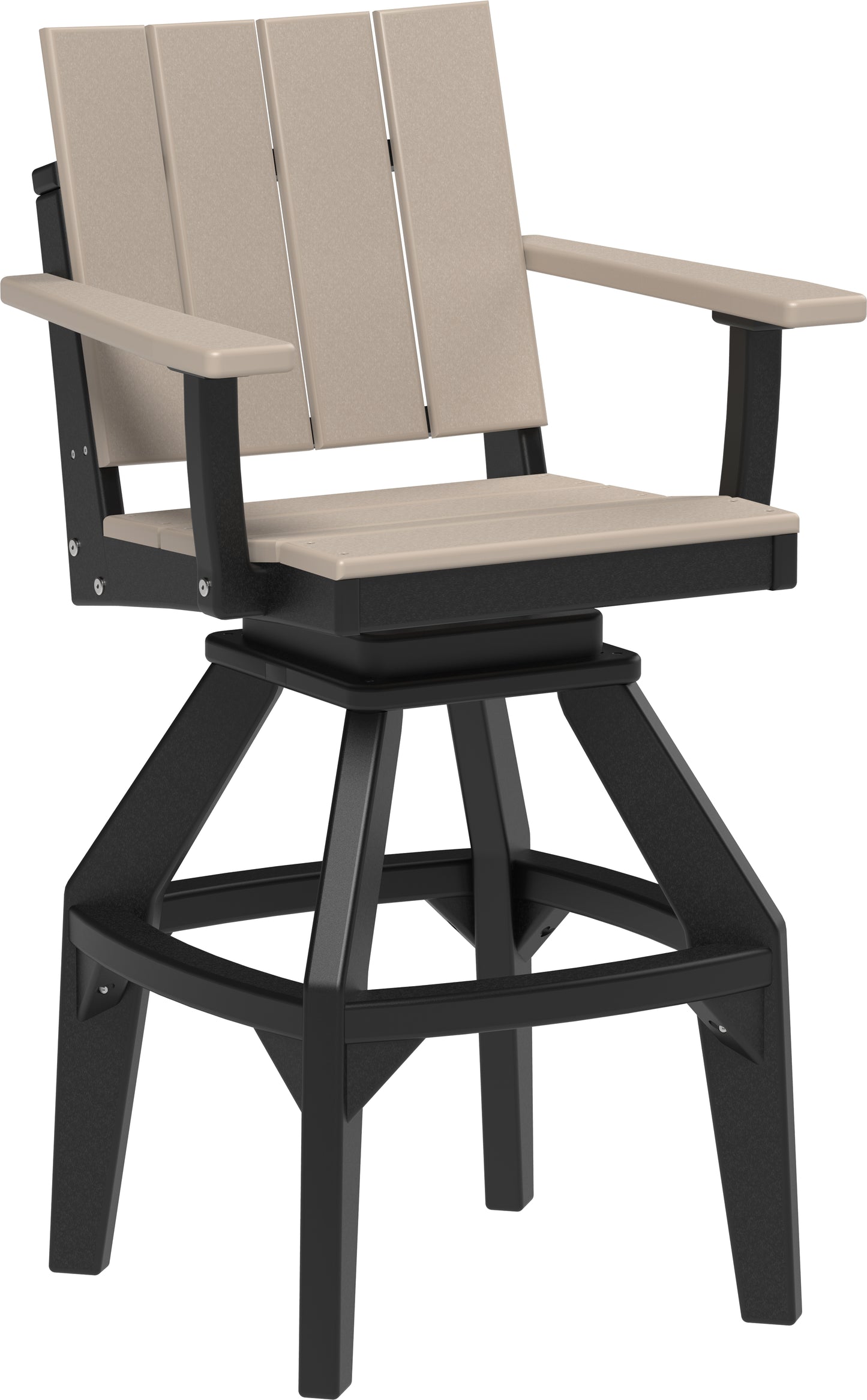 LuxCraft Recycled Plastic Urban Swivel Chair (BAR HEIGHT) - LEAD TIME TO SHIP 3 TO 4 WEEKS