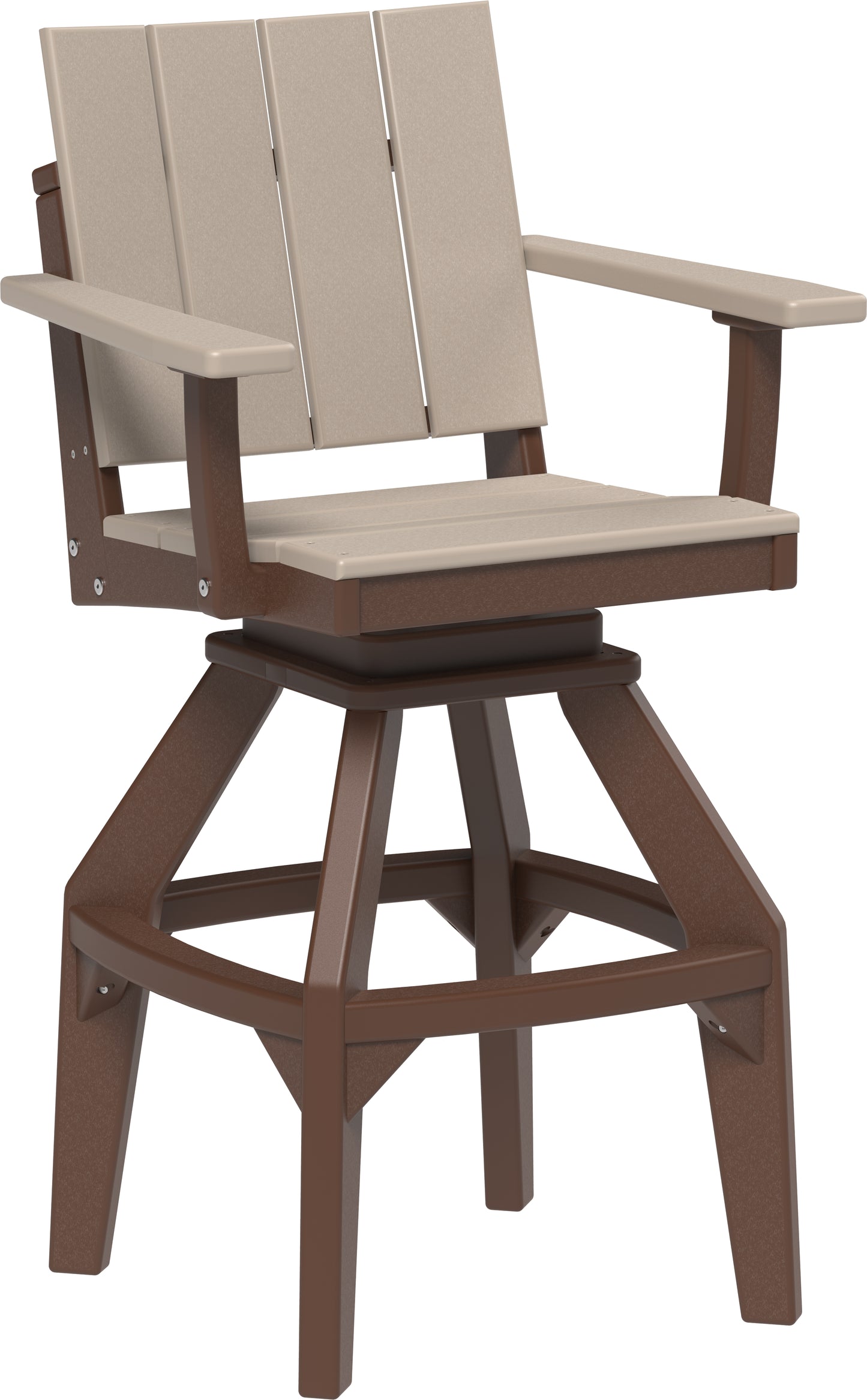 LuxCraft Recycled Plastic Urban Swivel Chair (BAR HEIGHT) - LEAD TIME TO SHIP 3 TO 4 WEEKS