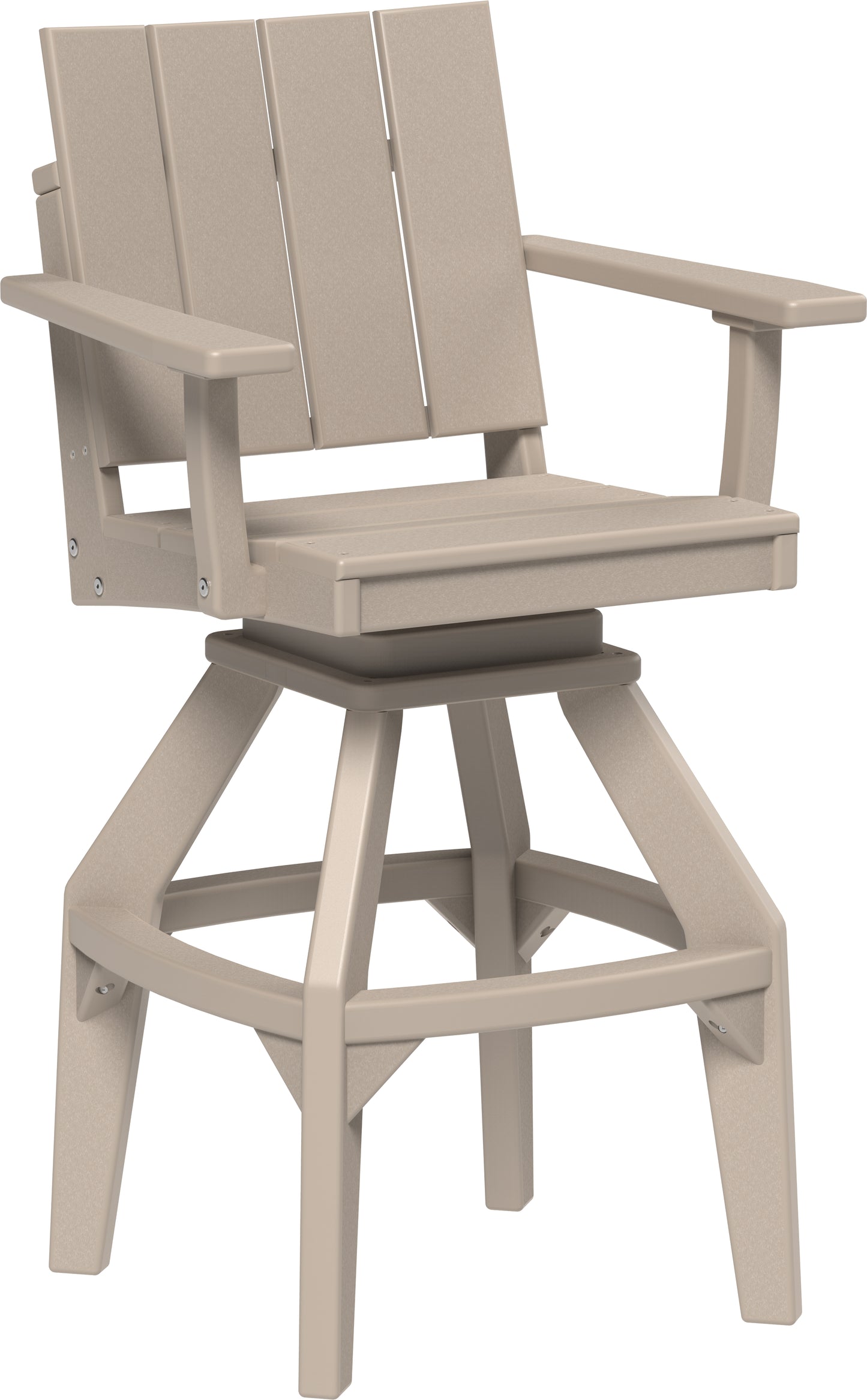 LuxCraft Recycled Plastic Urban Swivel Chair (BAR HEIGHT) - LEAD TIME TO SHIP 3 TO 4 WEEKS