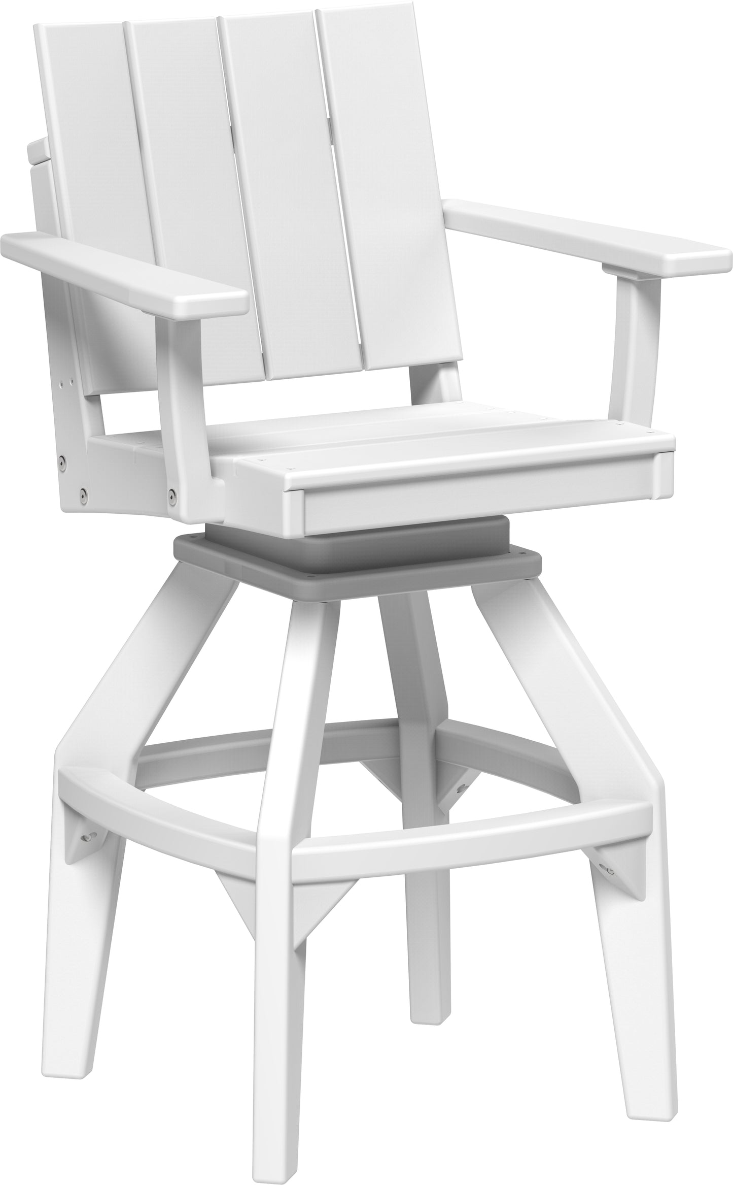 LuxCraft Recycled Plastic Urban Swivel Chair (BAR HEIGHT) - LEAD TIME TO SHIP 3 TO 4 WEEKS