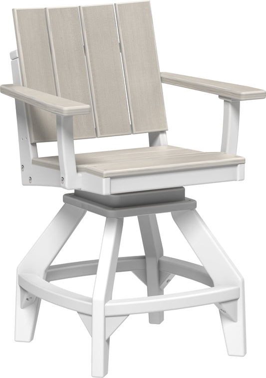 LuxCraft Recycled Plastic Urban Swivel Chair (COUNTER HEIGHT)  - LEAD TIME TO SHIP 3 TO 4 WEEKS