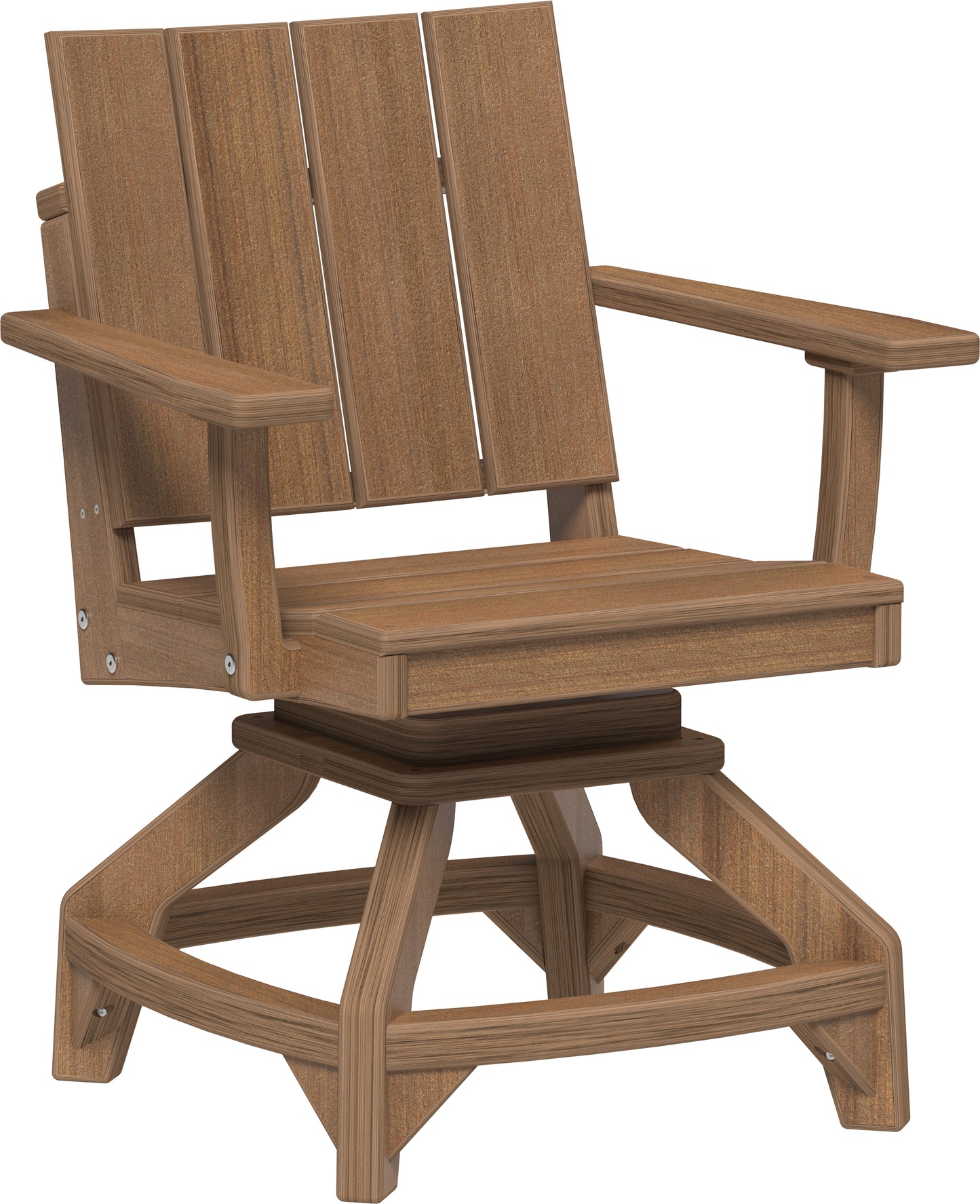 LuxCraft Recycled Plastic Urban Swivel Chair (DINING HEIGHT) - LEAD TIME TO SHIP 3 TO 4 WEEKS