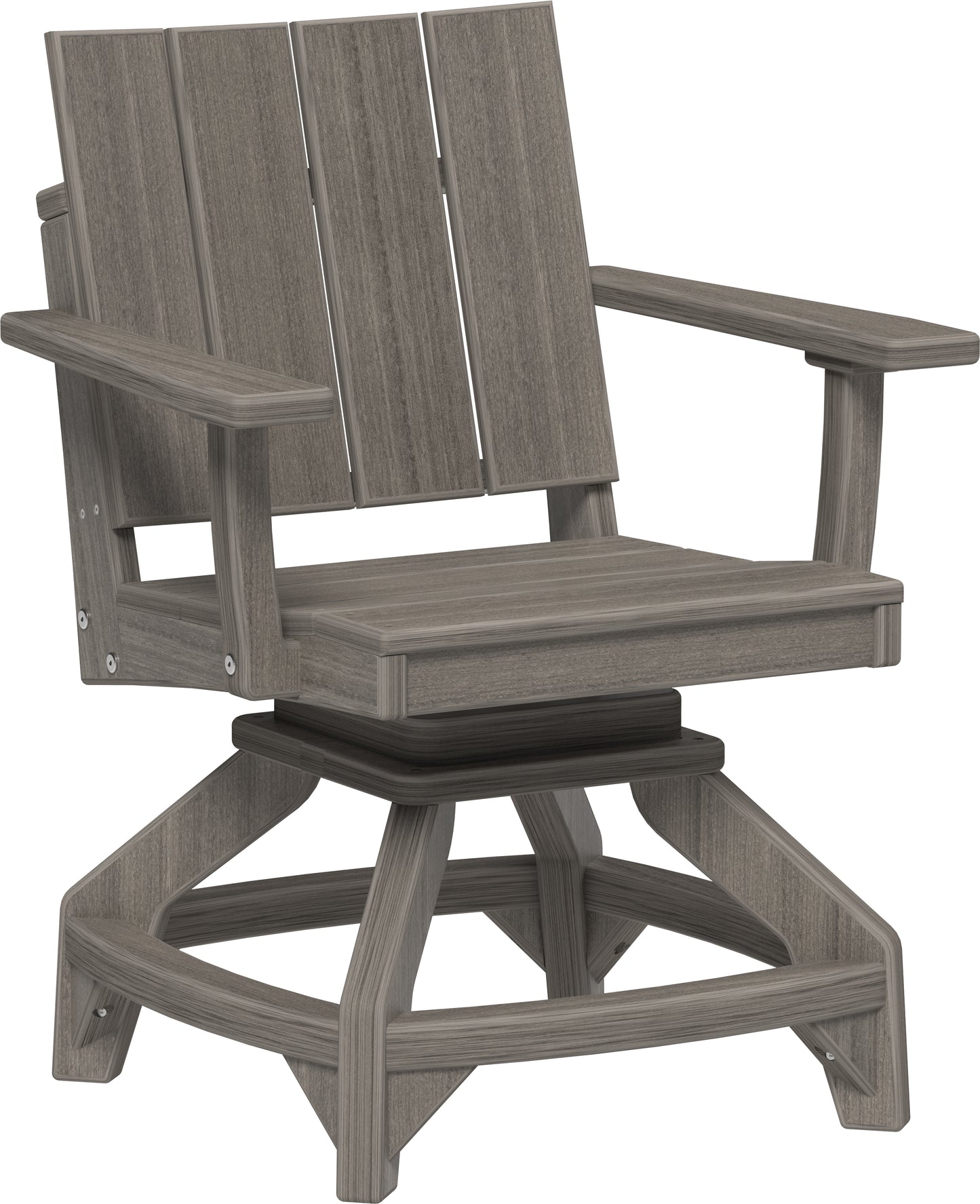 LuxCraft Recycled Plastic Urban Swivel Chair (DINING HEIGHT) - LEAD TIME TO SHIP 3 TO 4 WEEKS