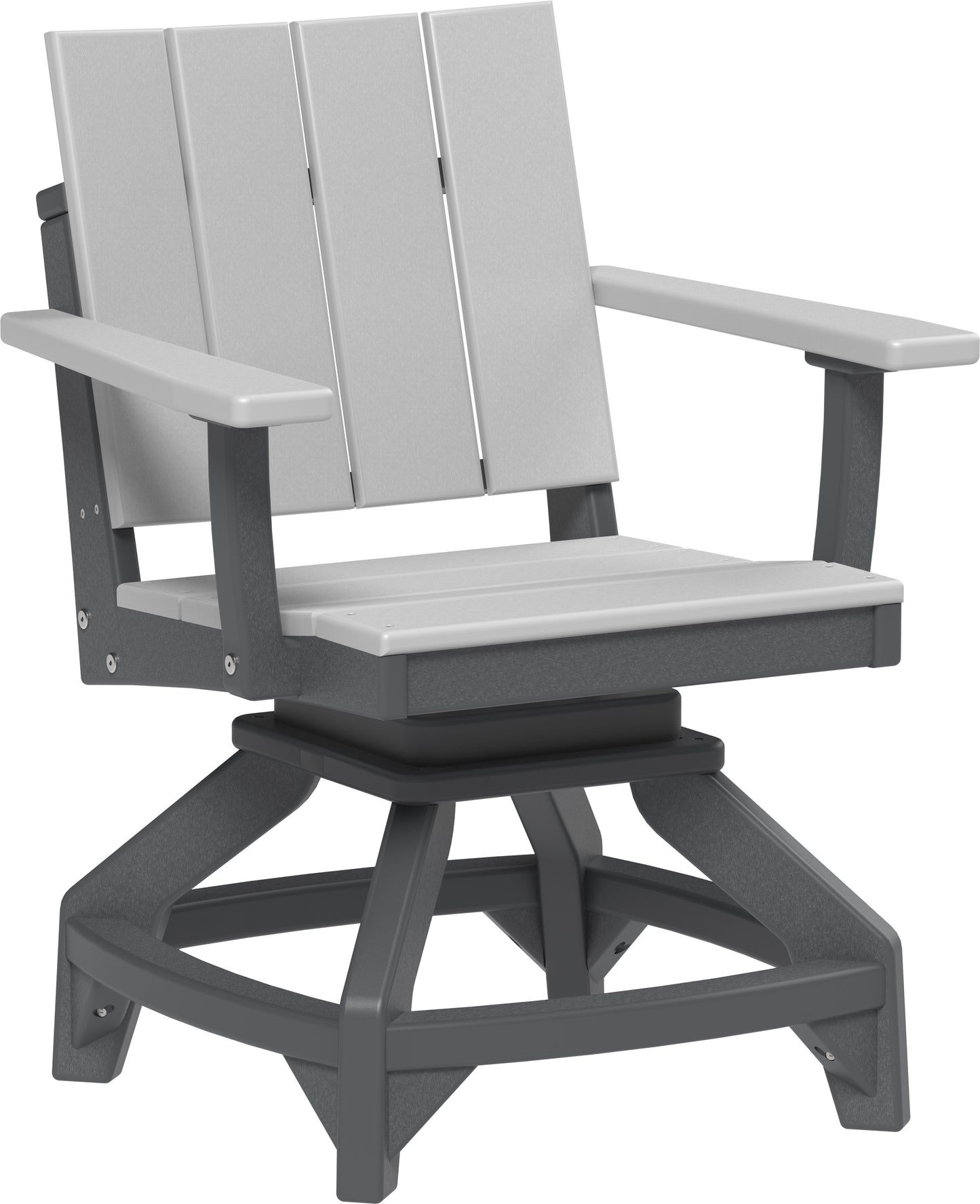 LuxCraft Recycled Plastic Urban Swivel Chair (DINING HEIGHT) - LEAD TIME TO SHIP 3 TO 4 WEEKS
