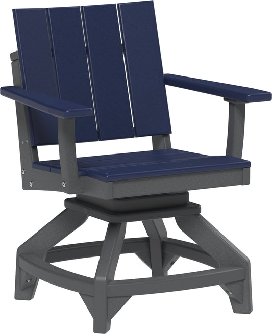 LuxCraft Recycled Plastic Urban Swivel Chair (DINING HEIGHT) - LEAD TIME TO SHIP 3 TO 4 WEEKS