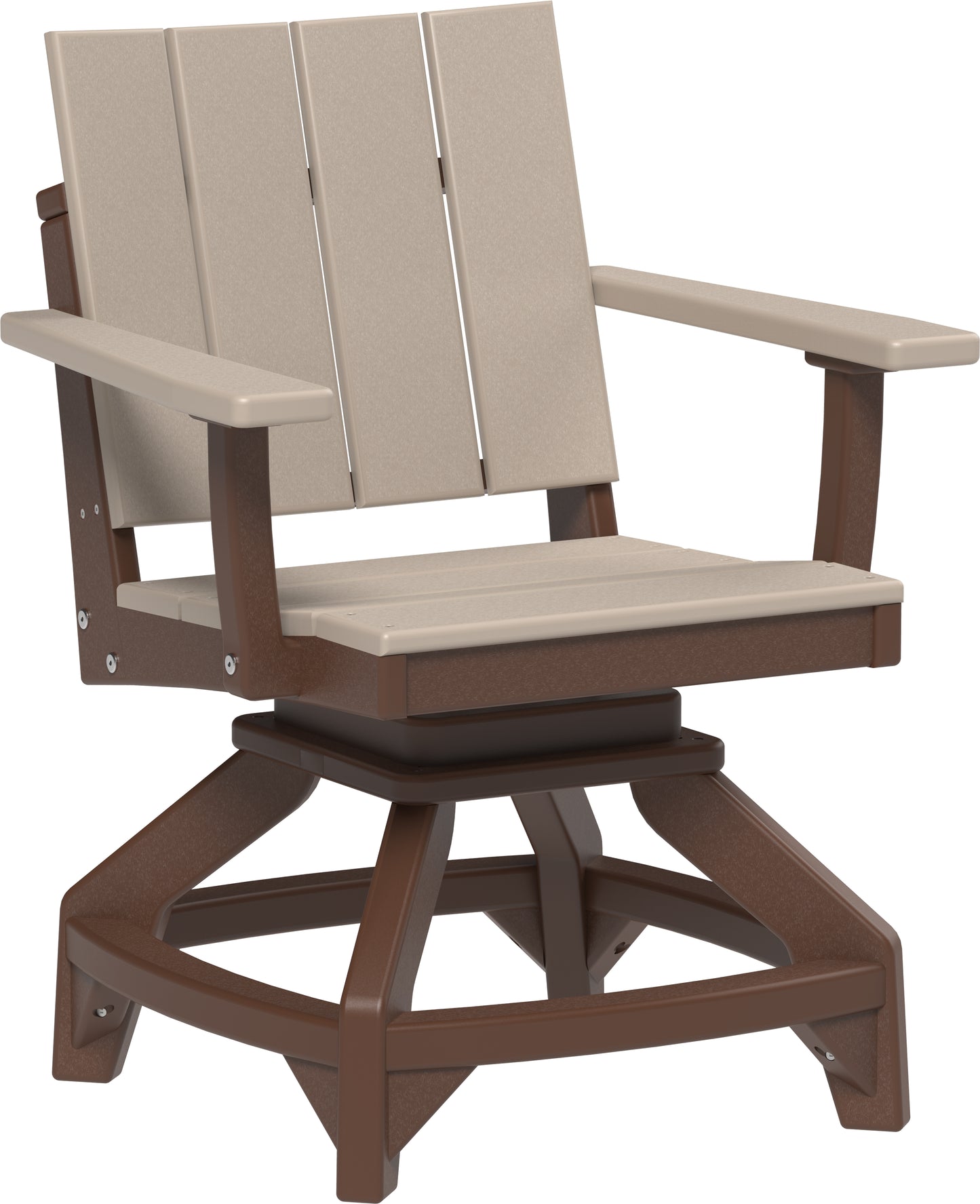 LuxCraft Recycled Plastic Urban Swivel Chair (DINING HEIGHT) - LEAD TIME TO SHIP 3 TO 4 WEEKS