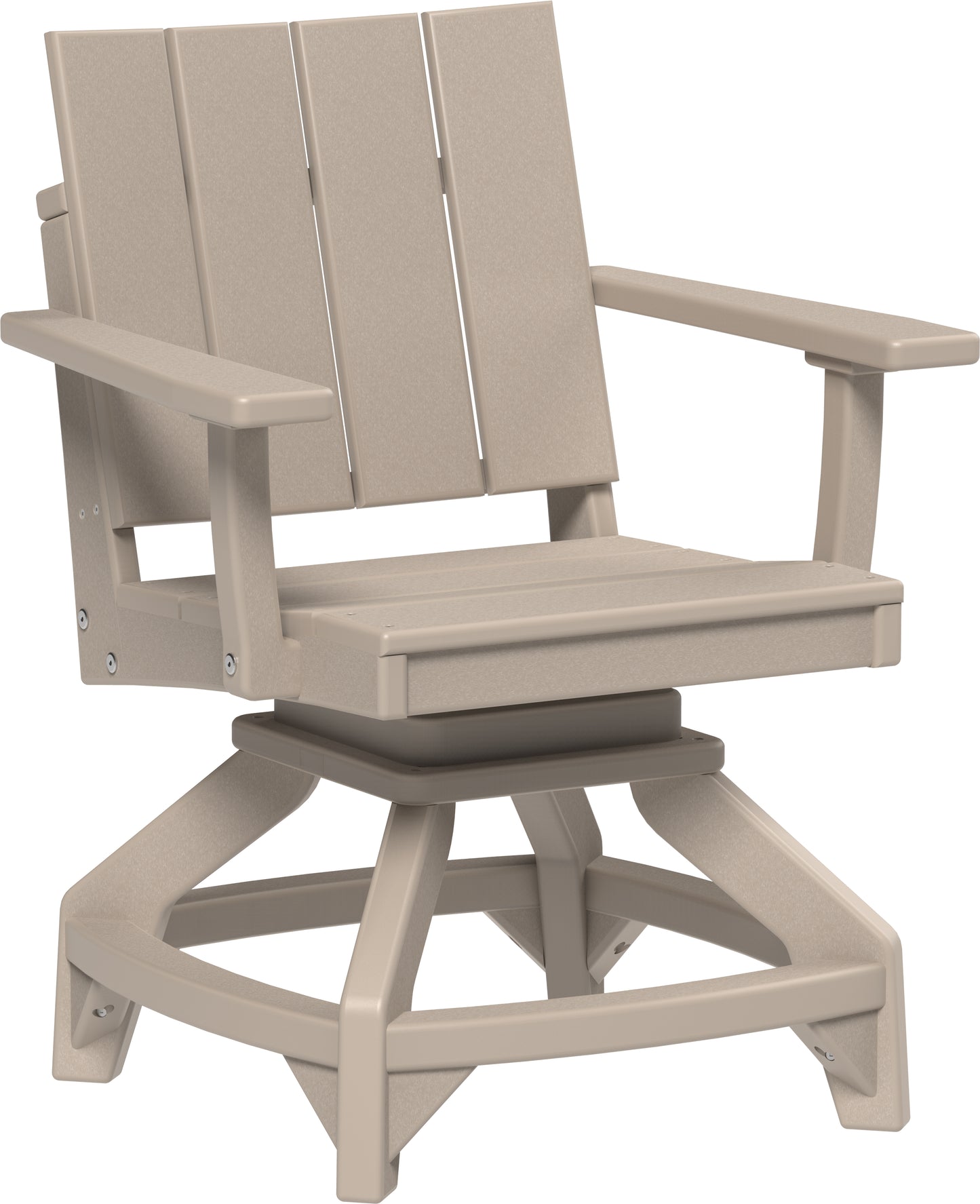 LuxCraft Recycled Plastic Urban Swivel Chair (DINING HEIGHT) - LEAD TIME TO SHIP 3 TO 4 WEEKS