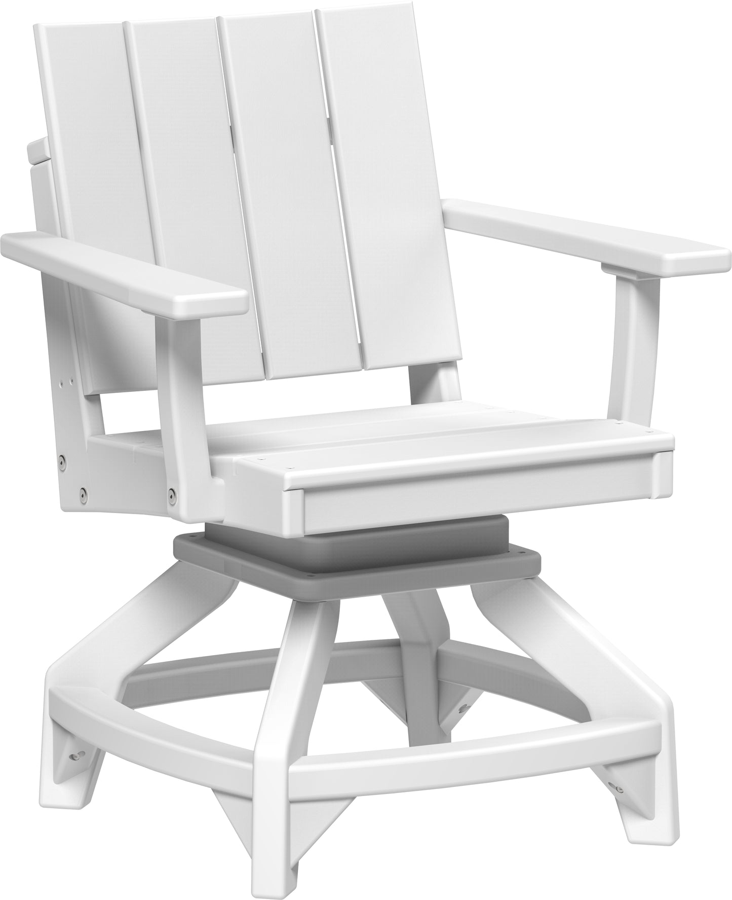 LuxCraft Recycled Plastic Urban Swivel Chair (DINING HEIGHT) - LEAD TIME TO SHIP 3 TO 4 WEEKS