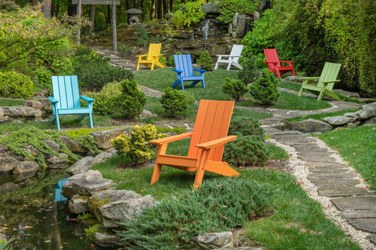 LuxCraft Recycled Plastic Urban Adirondack Chair  - LEAD TIME TO SHIP 10 to 12 BUSINESS DAYS