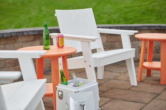 LuxCraft Recycled Plastic Urban Chat Deck Chair - LEAD TIME TO SHIP 7 BUSINESS DAYS OR LESS