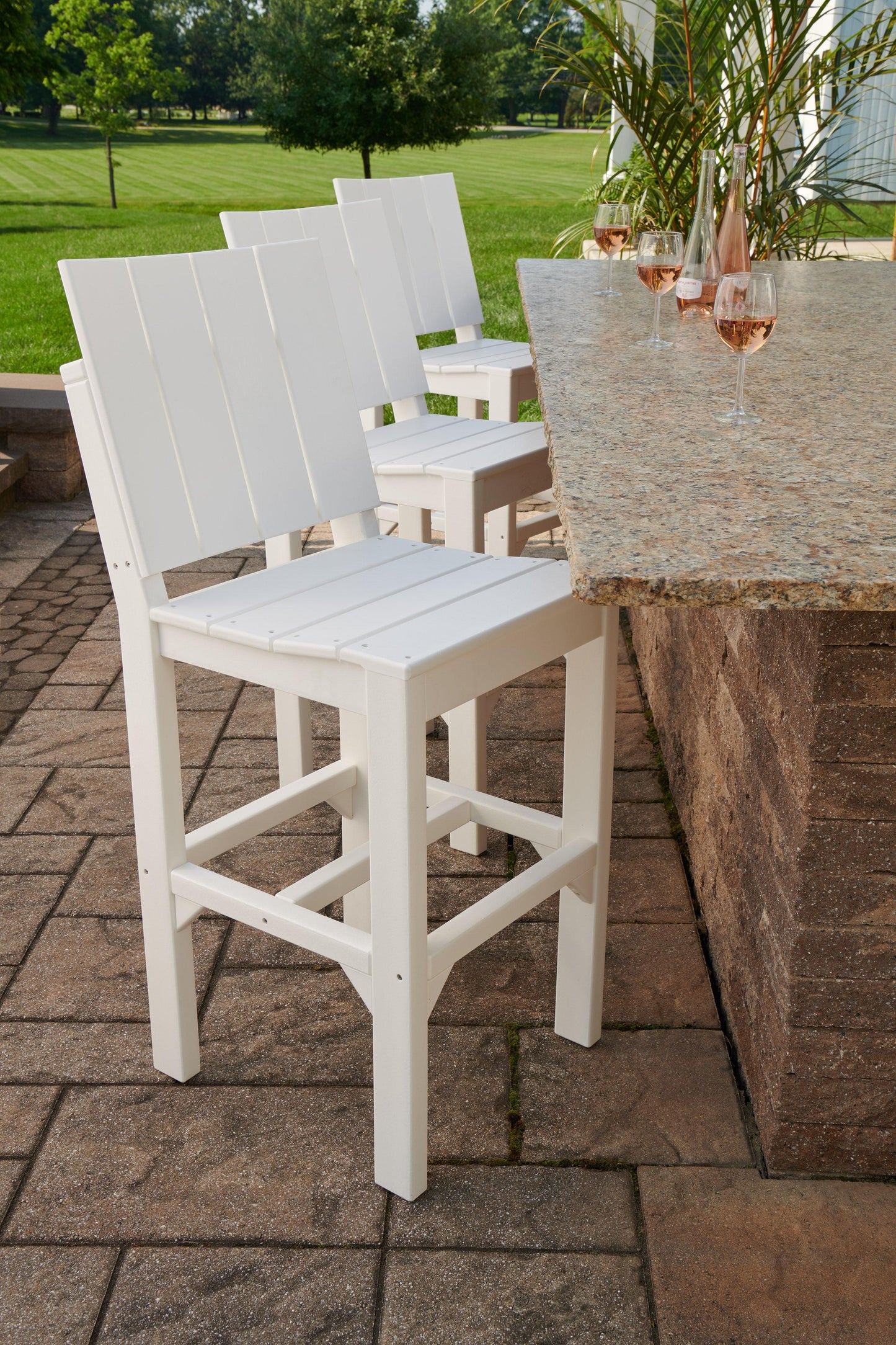 LuxCraft Recycled Plastic Urban Side Chair (BAR HEIGHT) - LEAD TIME TO SHIP 3 TO 4 WEEKS