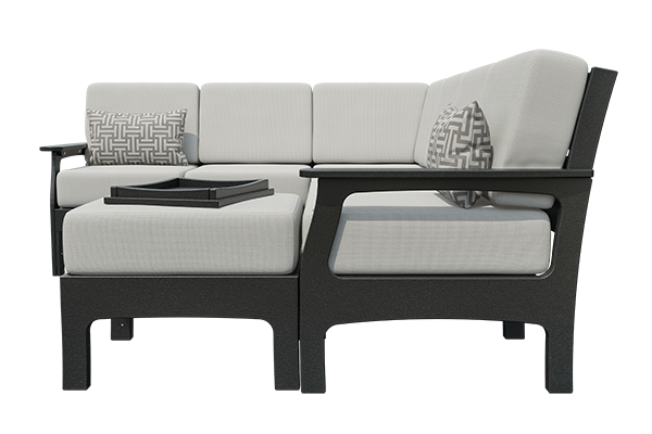 Patiova VaraMora Deep Seating 6-Seat Sectional with Ottoman & Hideaway Tray - LEAD TIME TO SHIP 4 WEEKS