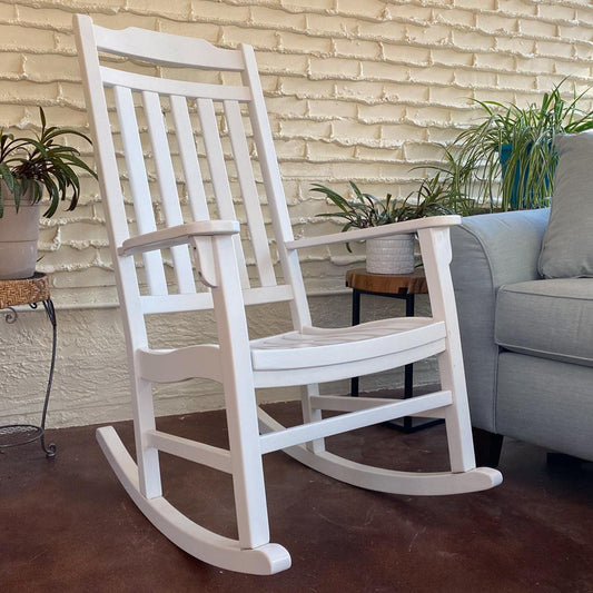 Frontera World's Finest Weatherproof Rocker - Painted White - SHIPS WITHIN 2 BUSINESS DAYS