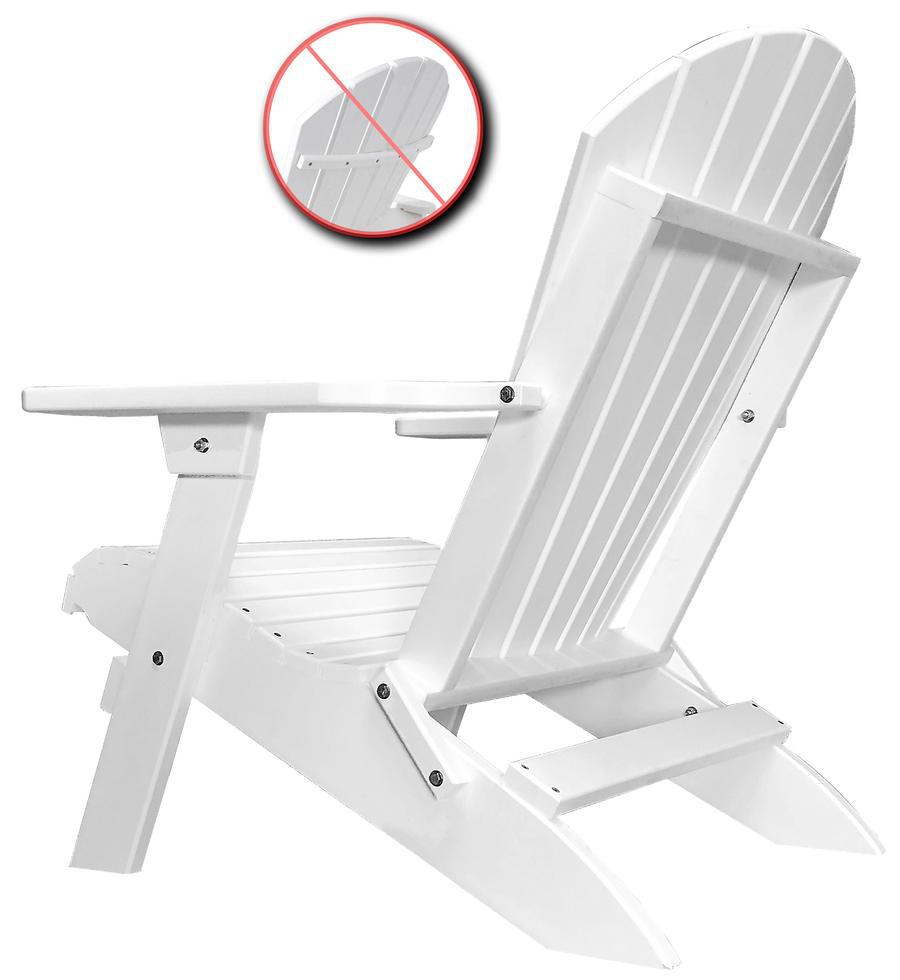 Patio Surplus® Recycled Plastic King Size Folding Adirondack Chair (LIFETIME WARRANTY) - LEAD TIME TO SHIP 2 TO 3 BUSINESS DAYS