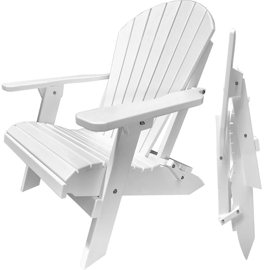 Patio Surplus® Recycled Plastic King Size Folding Adirondack Chair (LIFETIME WARRANTY) - LEAD TIME TO SHIP 2 TO 3 BUSINESS DAYS