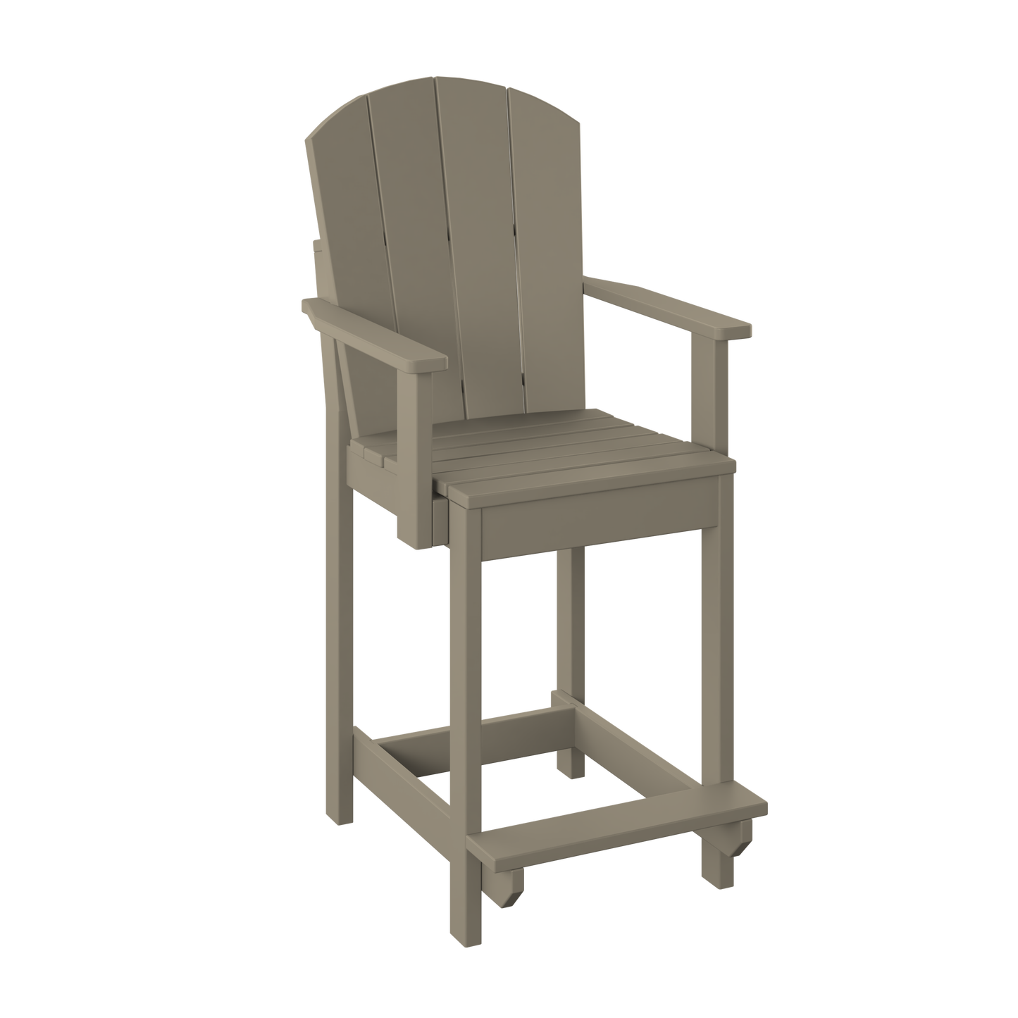 Polybird P8-C Fanback Counter Dining Chair (COUNTER HEIGHT) - LEAD TIME TO SHIP 5 BUSINESS DAYS OR LESS