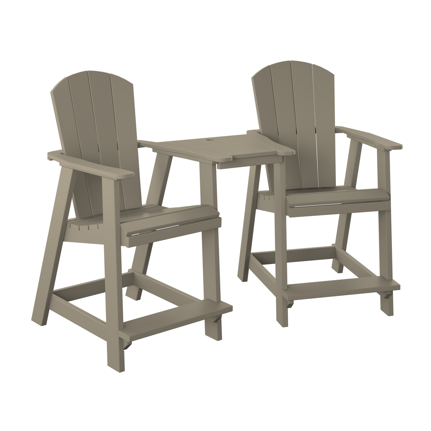 Polybird P6 Tete-A-Tete Table Set (COUNTER HEIGHT) - LEAD TIME TO SHIP 7 BUSINESS DAYS OR LESS