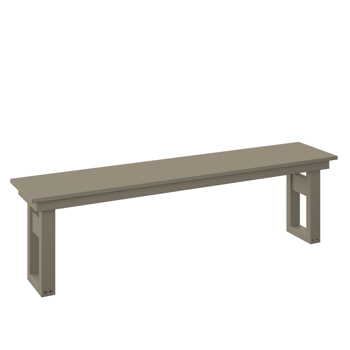 Polybird P130-R Modern 64" Dining Bench (DINING HEIGHT) - LEAD TIME TO SHIP 7 BUSINESS DAYS OR LESS
