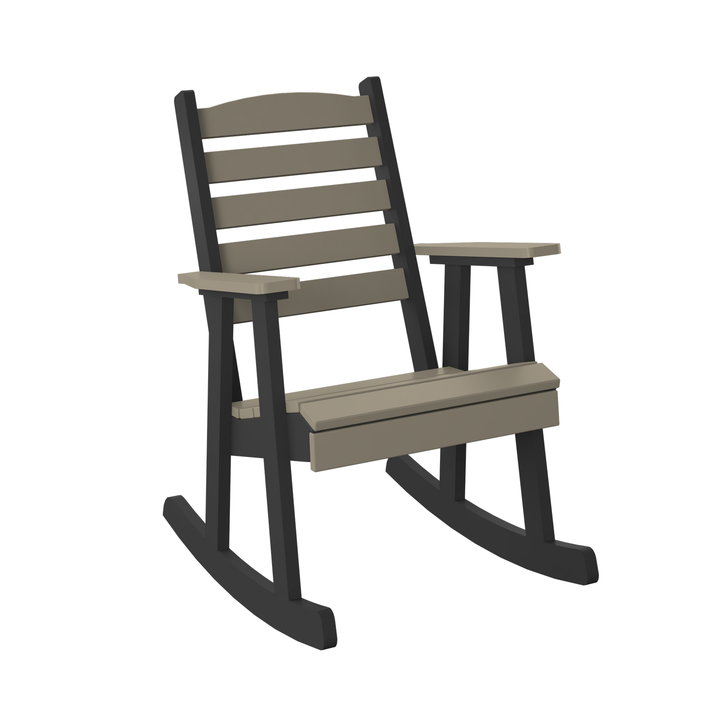 Polybird P77 Slat Back Rocking Chair - LEAD TIME TO SHIP 5 BUSINESS DAYS OR LESS