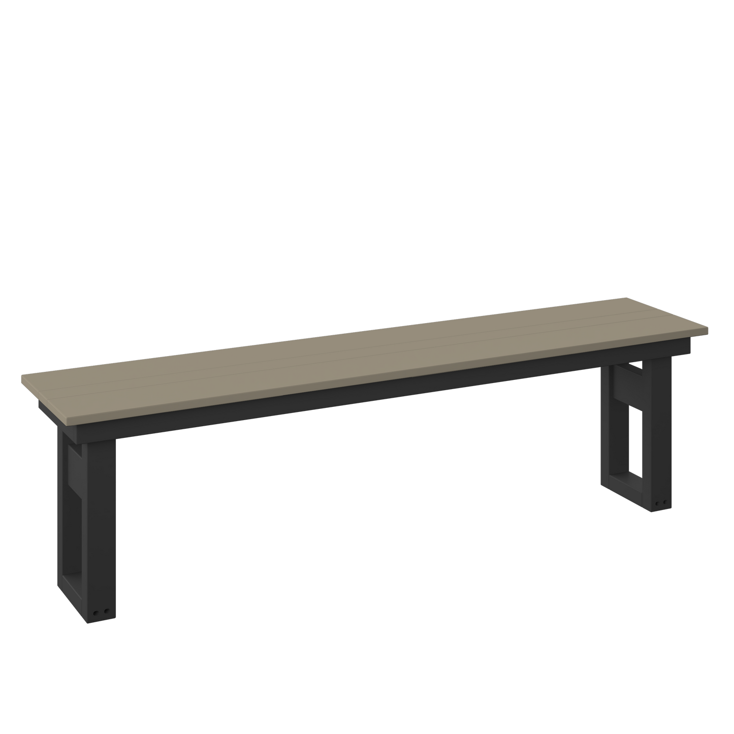 Polybird P130-R Modern 64" Dining Bench (DINING HEIGHT) - LEAD TIME TO SHIP 7 BUSINESS DAYS OR LESS