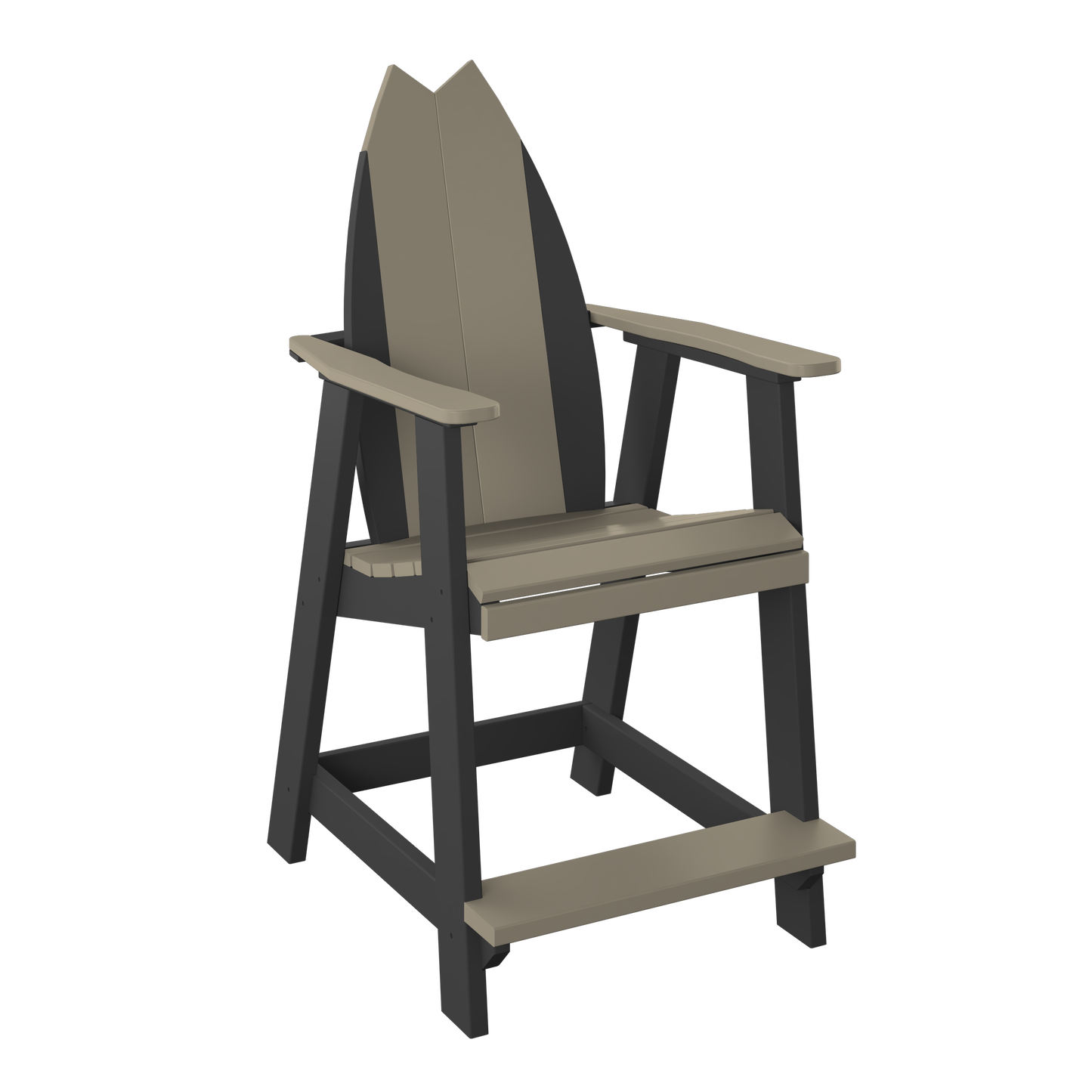 Polybird P82 Surfboard-Tail Balcony Chair (COUNTER HEIGHT) - LEAD TIME TO SHIP 5 BUSINESS DAYS OR LESS