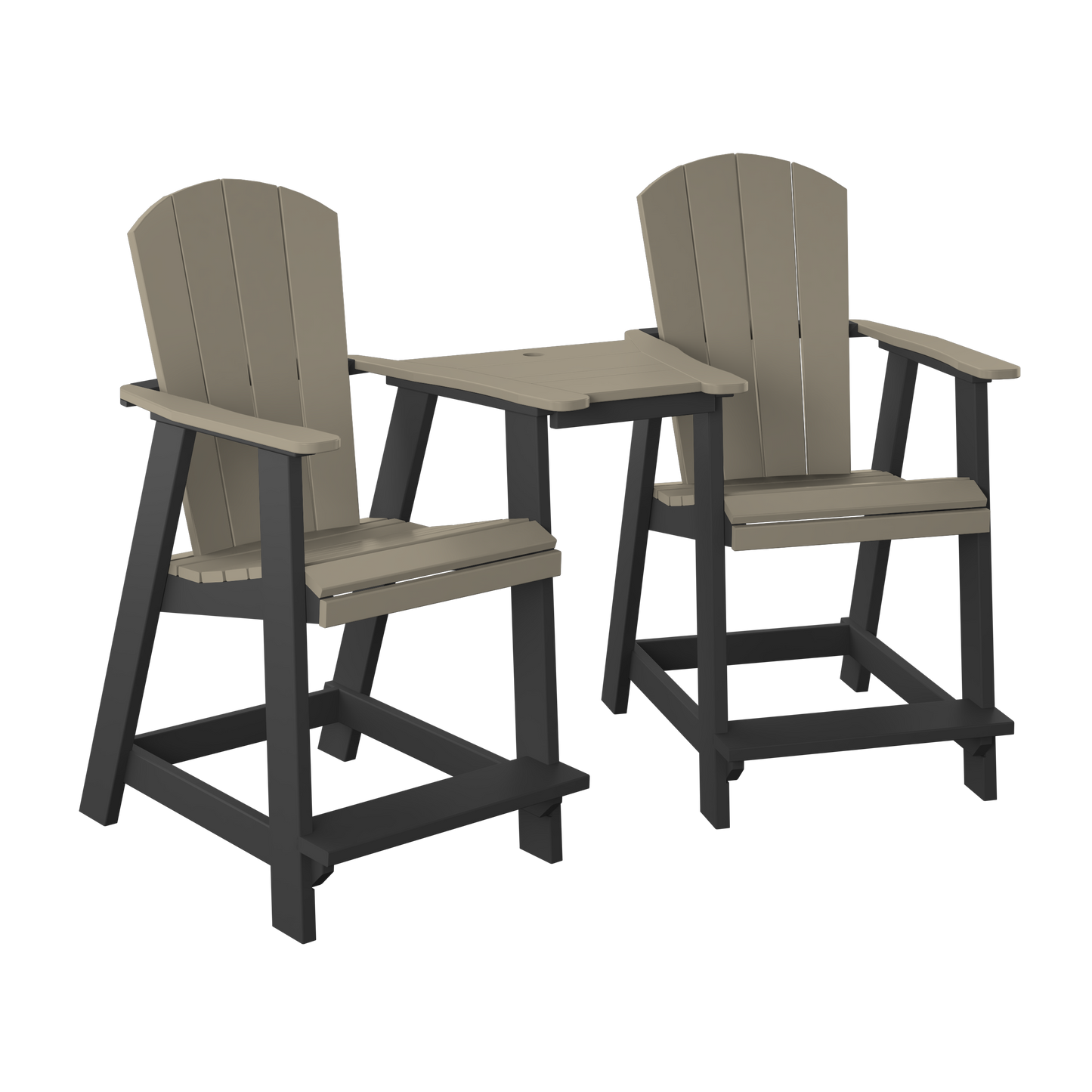 Polybird P6 Tete-A-Tete Table Set (COUNTER HEIGHT) - LEAD TIME TO SHIP 7 BUSINESS DAYS OR LESS