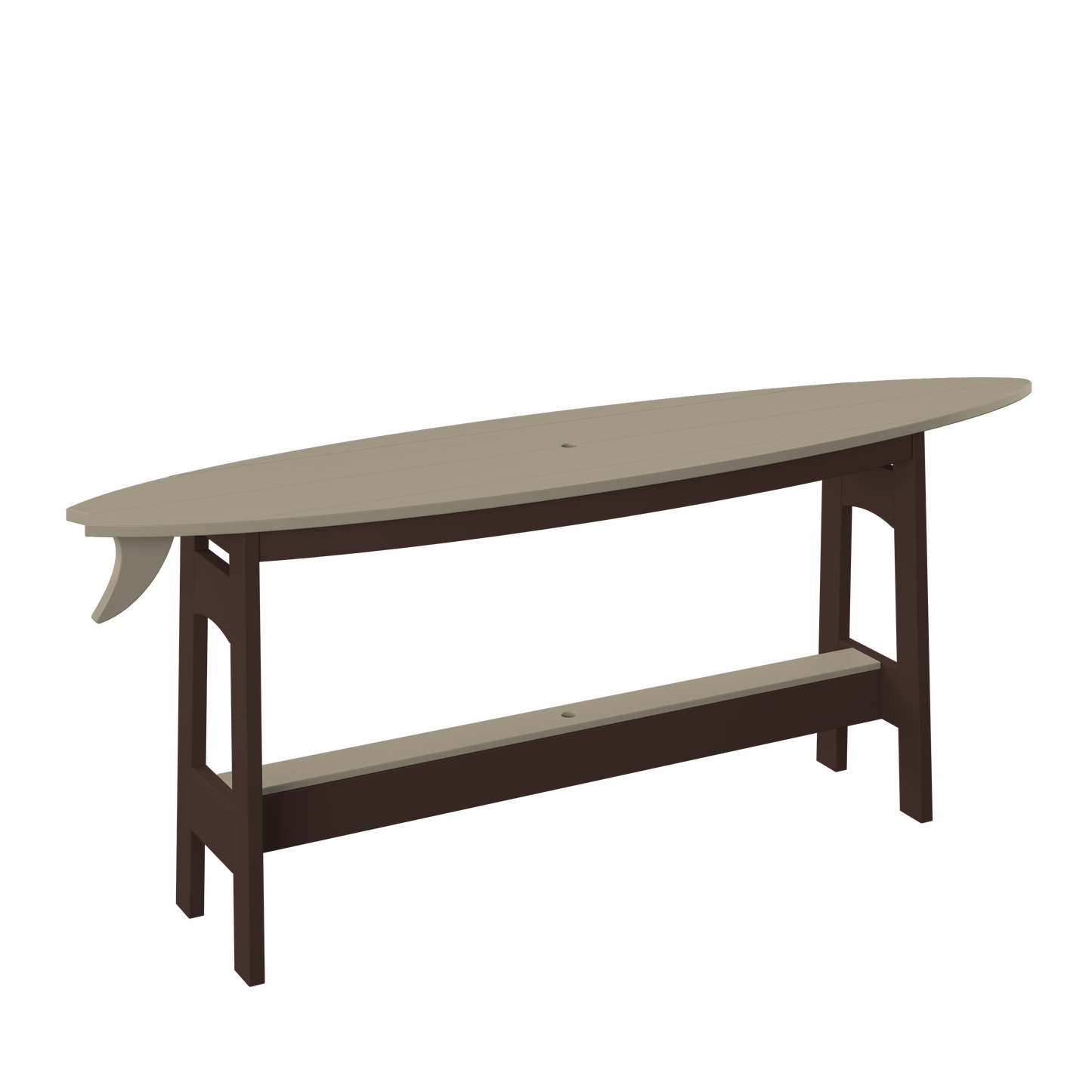 Polybird P88-R Surfboard 72" Dining Table (DINING HEIGHT) - LEAD TIME TO SHIP 5 BUSINESS DAYS OR LESS