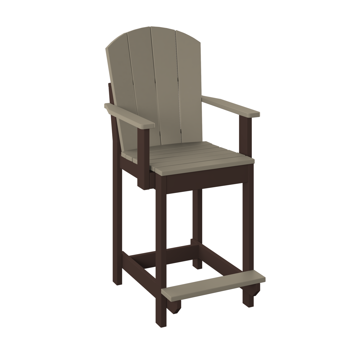 Polybird P8-C Fanback Counter Dining Chair (COUNTER HEIGHT) - LEAD TIME TO SHIP 5 BUSINESS DAYS OR LESS