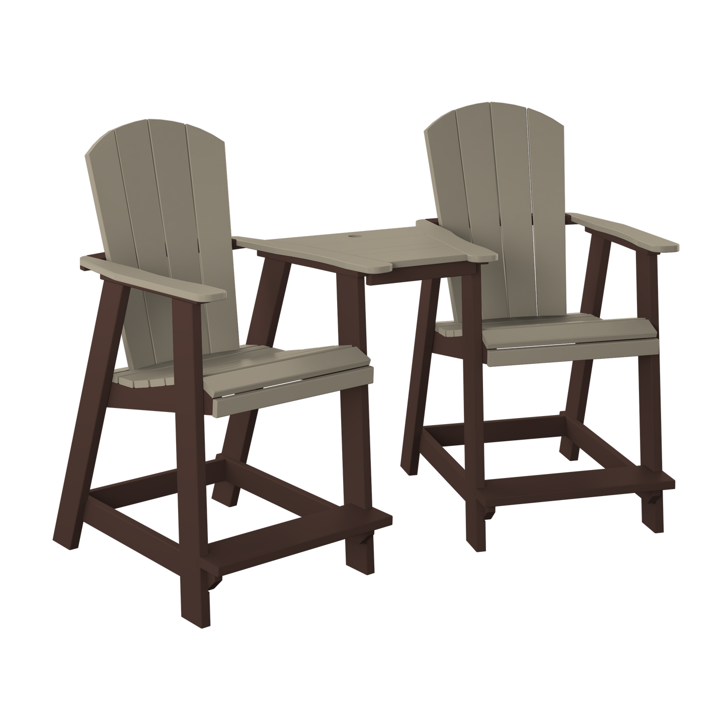 Polybird P6 Tete-A-Tete Table Set (COUNTER HEIGHT) - LEAD TIME TO SHIP 7 BUSINESS DAYS OR LESS