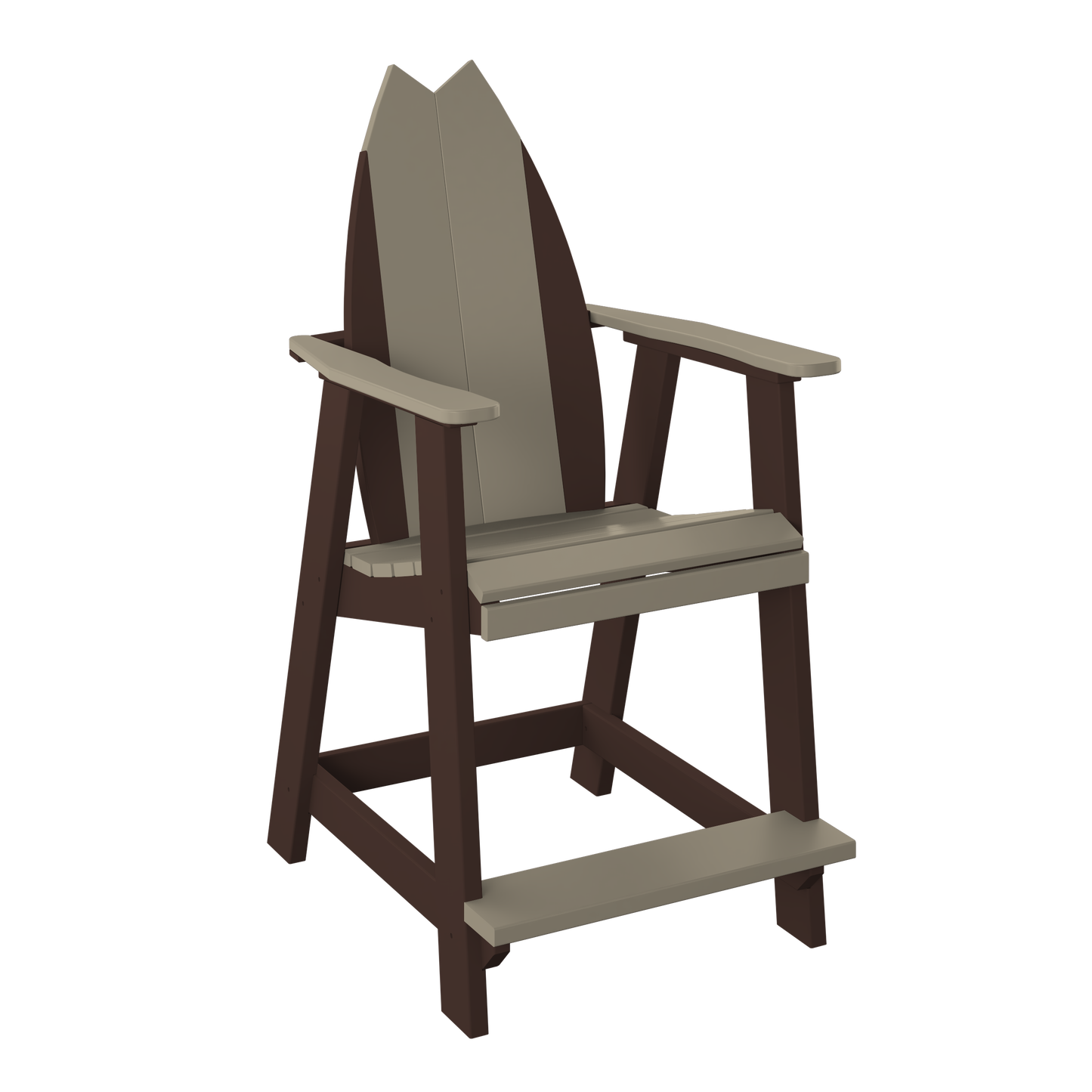 Polybird P82 Surfboard-Tail Balcony Chair (COUNTER HEIGHT) - LEAD TIME TO SHIP 5 BUSINESS DAYS OR LESS