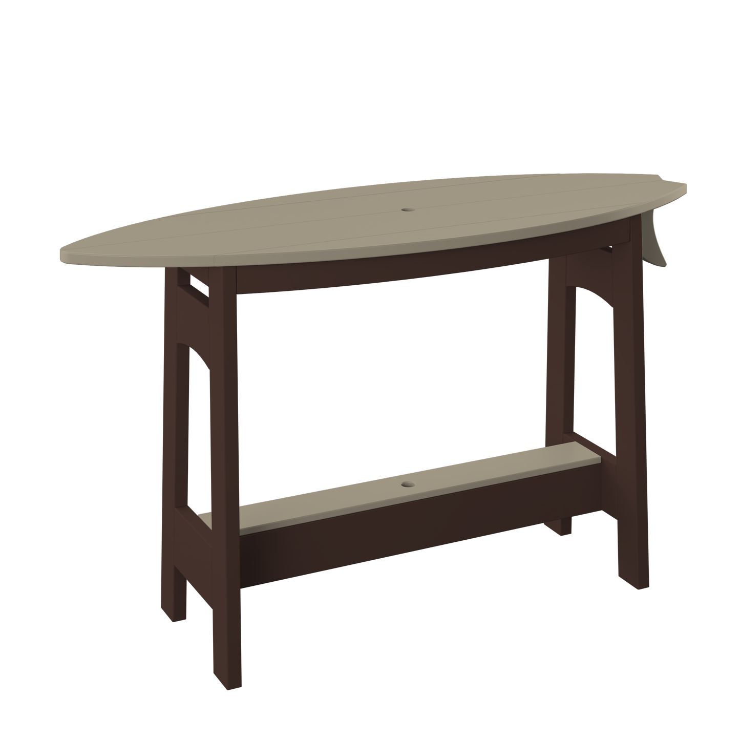 Polybird P87-R Surfboard Table 48" (DINING HEIGHT) - LEAD TIME TO SHIP 5 BUSINESS DAYS OR LESS